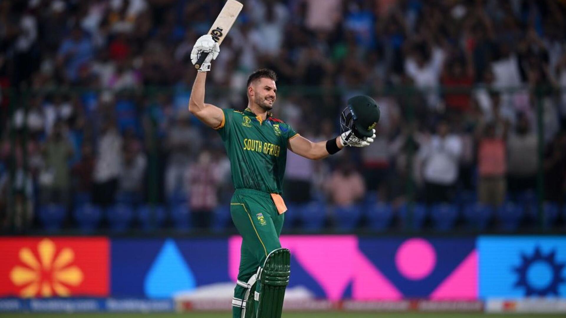 दक्षिण अफ्रीका वनडे विश्व कप की एक पारी में 3 शतक लगाने वाली पहली टीम बनी