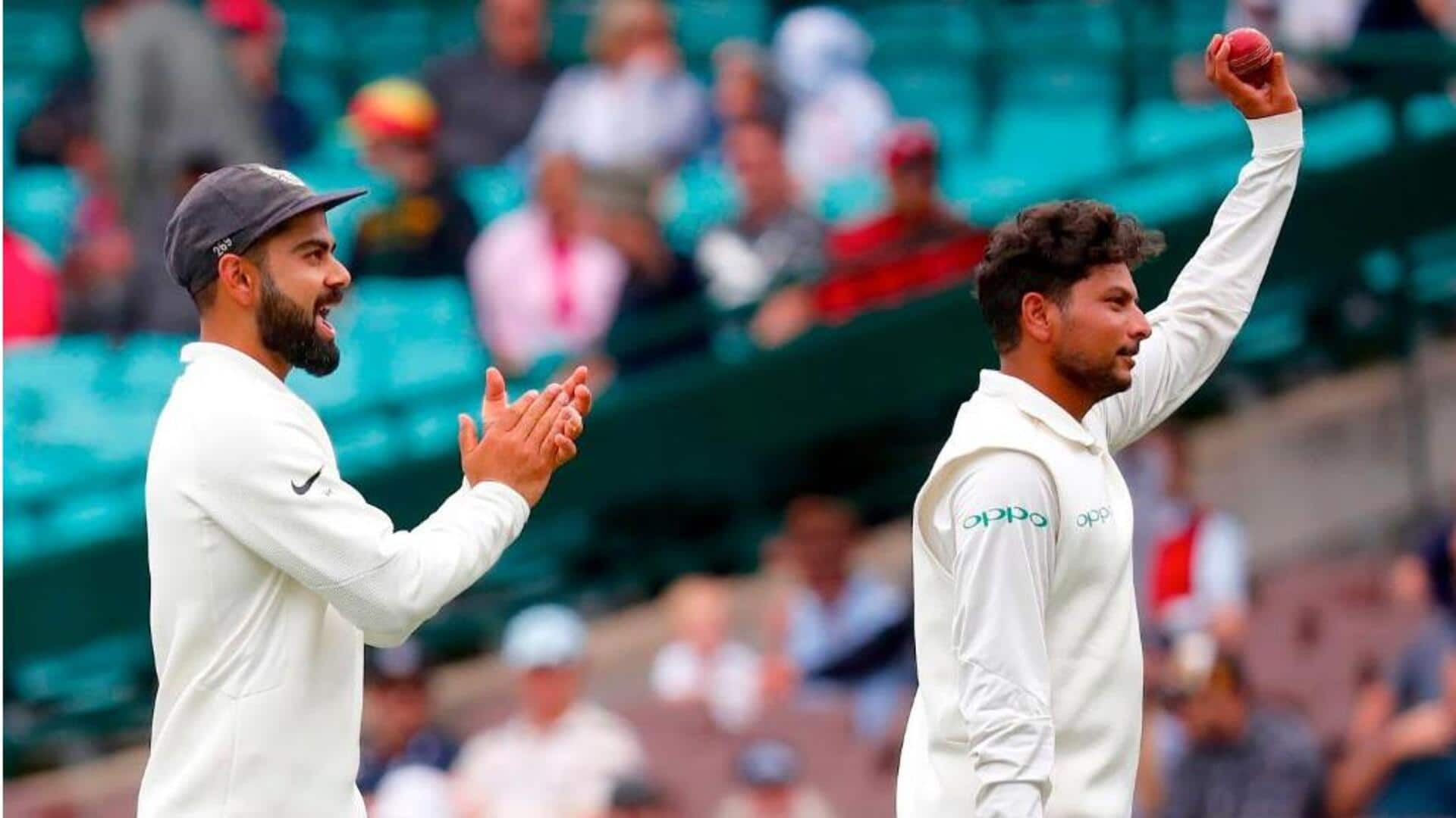कुलदीप यादव का इंग्लैंड के खिलाफ टेस्ट में कैसा रहा है प्रदर्शन? जानिए आंकड़े कुलदीप यादव का इंग्लैंड के खिलाफ टेस्ट में कैसा रहा है प्रदर्शन? जानिए आंकड़े