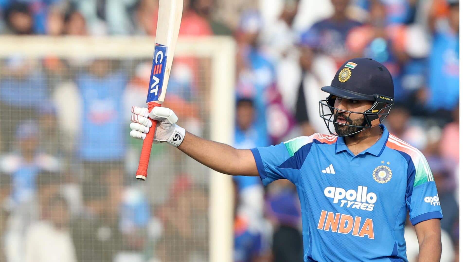 रोहित शर्मा ने अपनी लगातार तीसरे वनडे पारी में बनाए 50+ रन, जानिए उनके आंकड़े