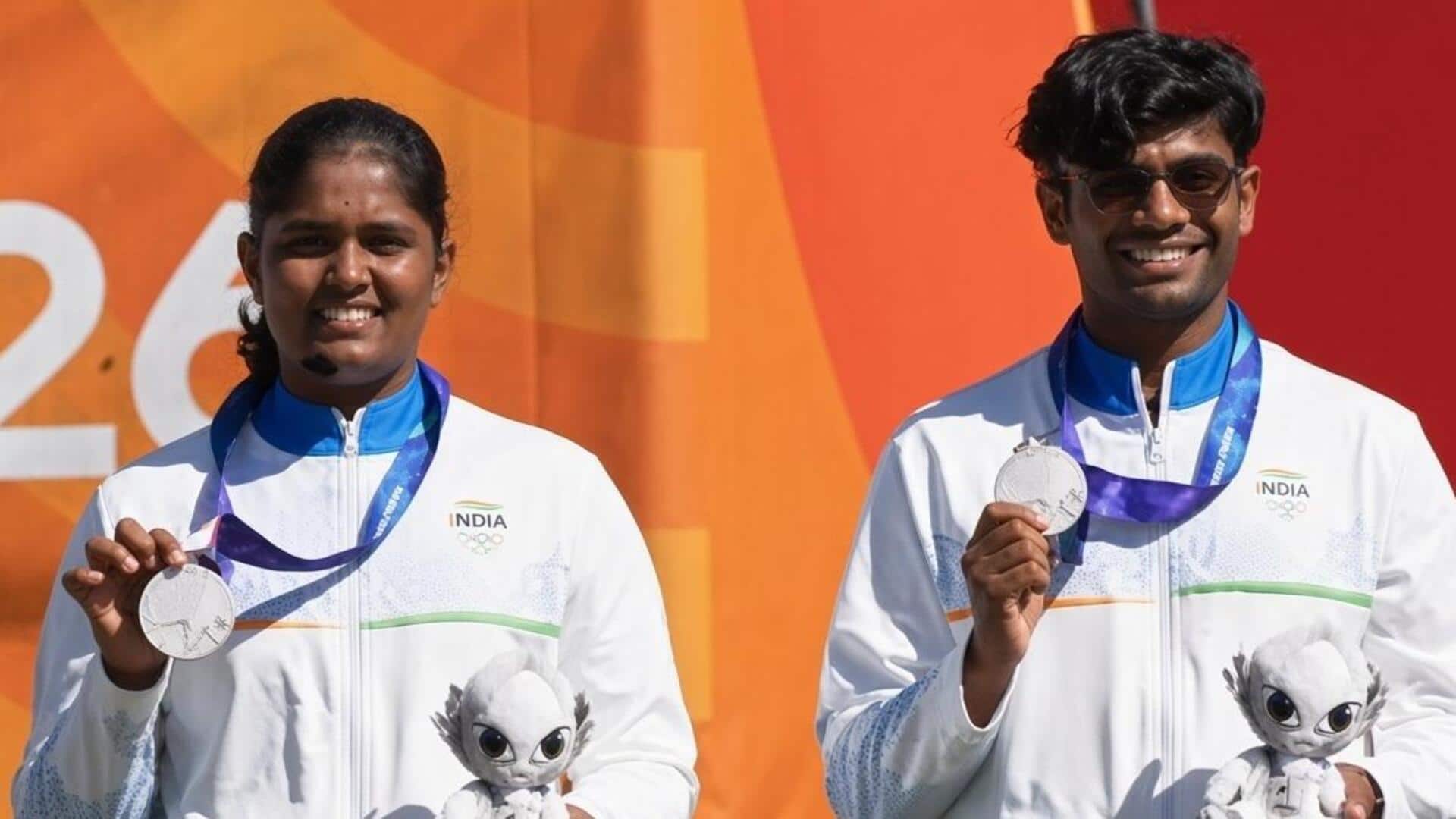 एशियाई खेल 2026: तीरंदाजी में धीरज और कुमकुम ने रिकर्व मिश्रित टीम स्पर्धा में जीता रजत
