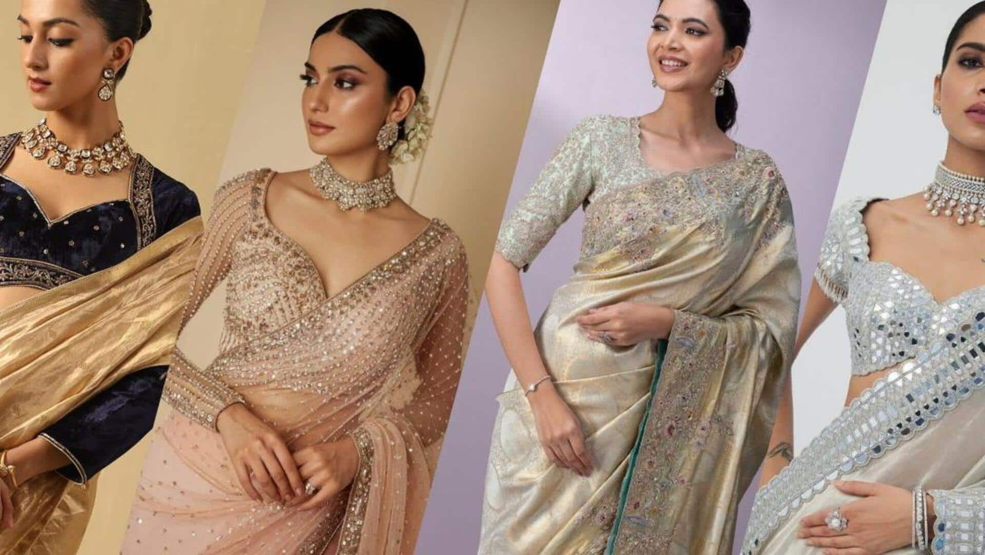 साधारण साड़ियों के साथ अच्छे लगते हैं ये भारी ब्लाउज, पहनकर मिल जाएगा खूबसूरत लुक