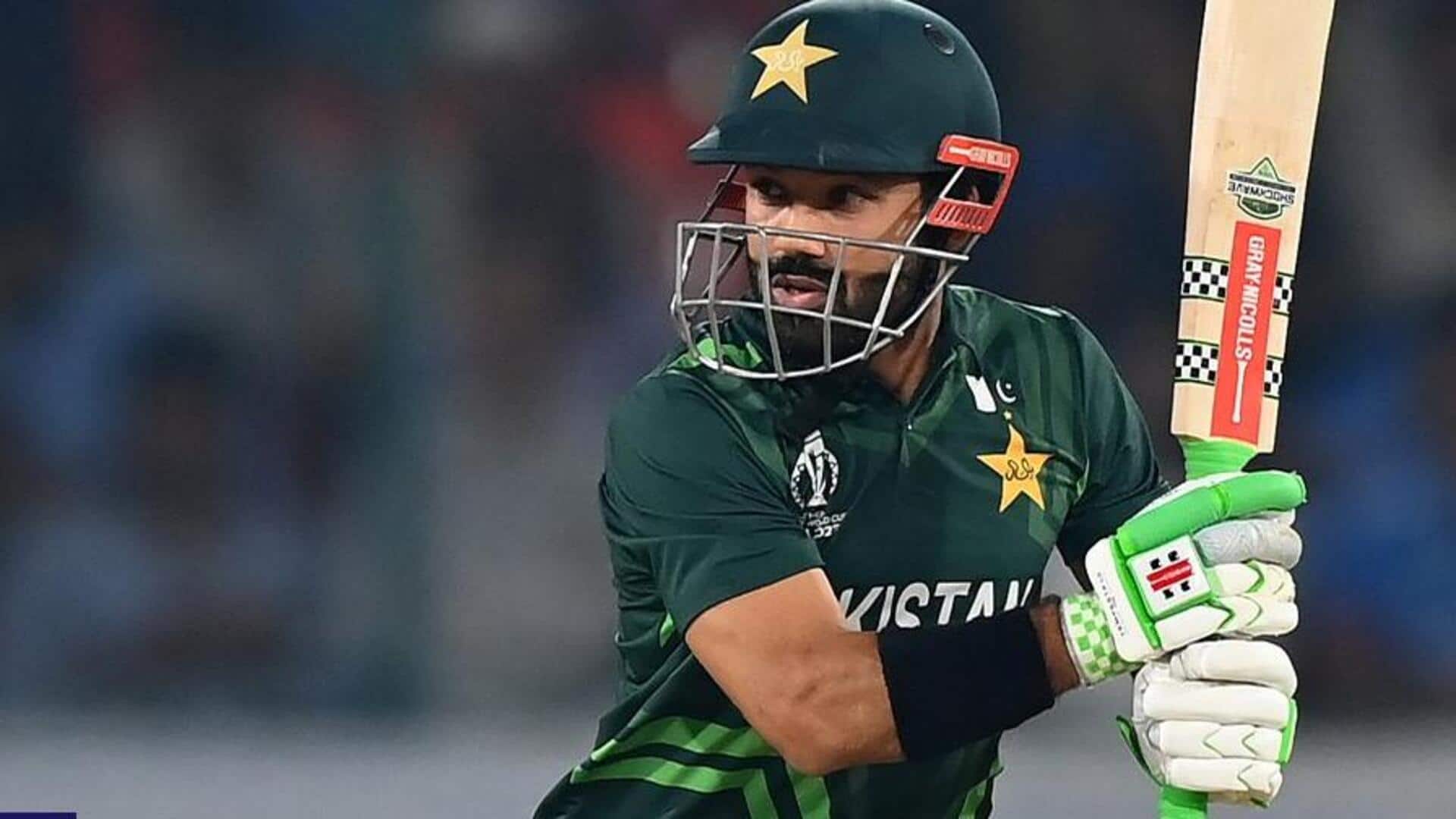 पाकिस्तान बनाम श्रीलंका: मोहम्मद रिजवान ने वनडे विश्व कप में जड़ा अपना पहला शतक, जानिए आंकड़े