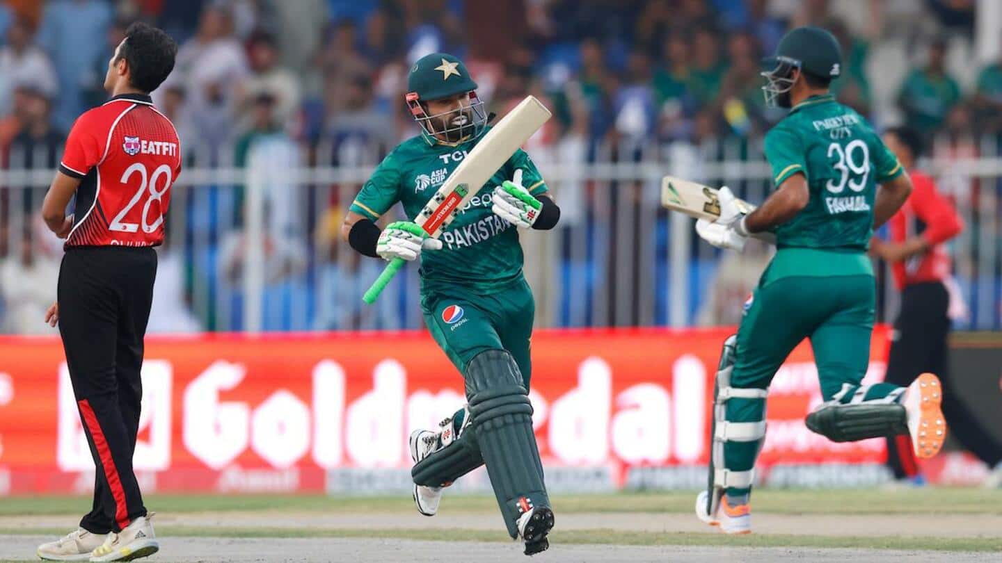 एशिया कप: हांगकांग को 155 रनों से हराते हुए सुपर-4 में पहुंचा पाकिस्तान, बने ये रिकॉर्ड्स