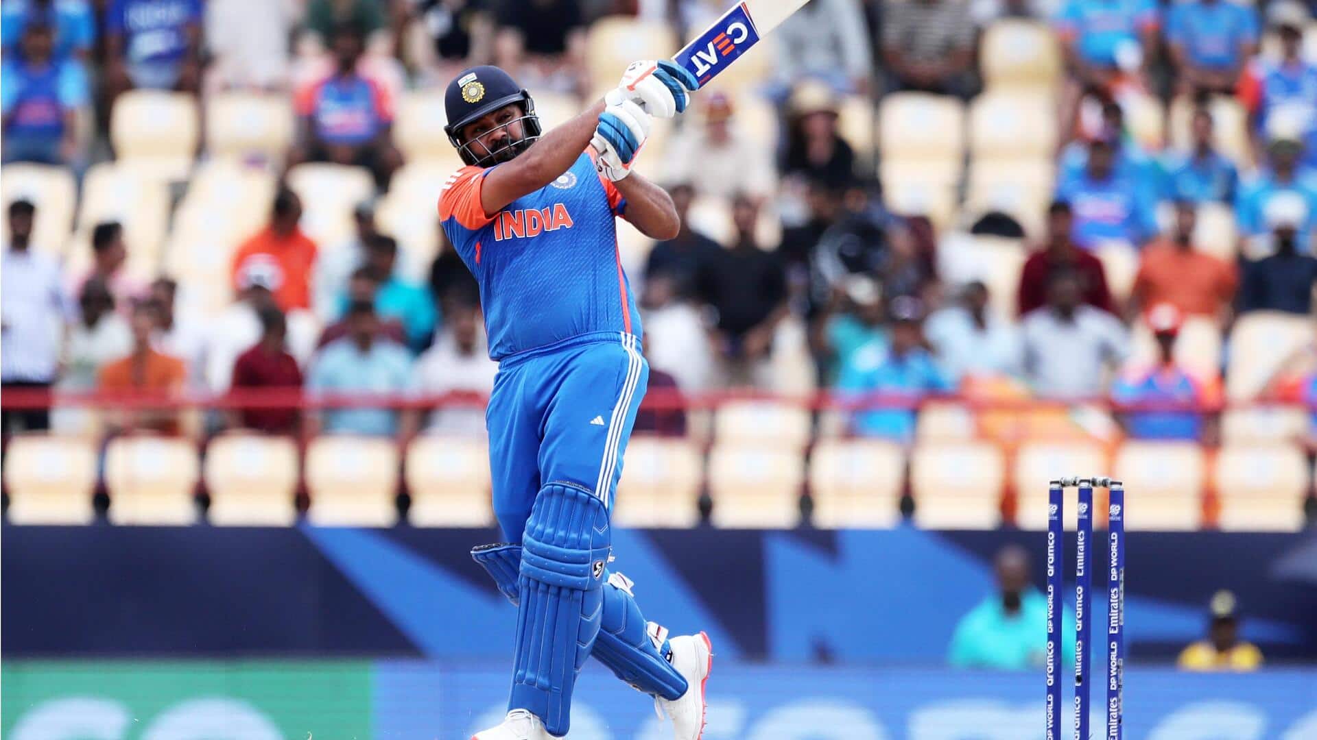 रोहित शर्मा ने जड़ा टी-20 विश्व कप 2024 में अपना तीसरा अर्धशतक, जानिए आंकड़े