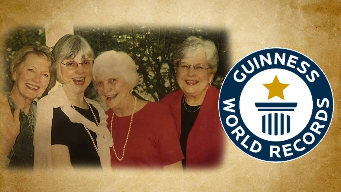 अमेरिका: चार बहनों ने मिलकर बनाया 'सबसे लंबी उम्र' तक जीने का वर्ल्ड रिकॉर्ड