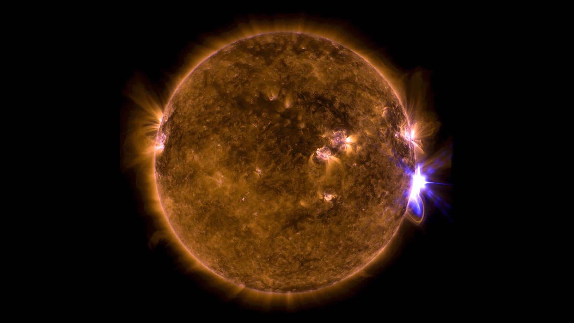 नासा ने सूर्य पर नए सनस्पॉट का लगाया पता, पृथ्वी पर आ सकता है सोलर फ्लेयर