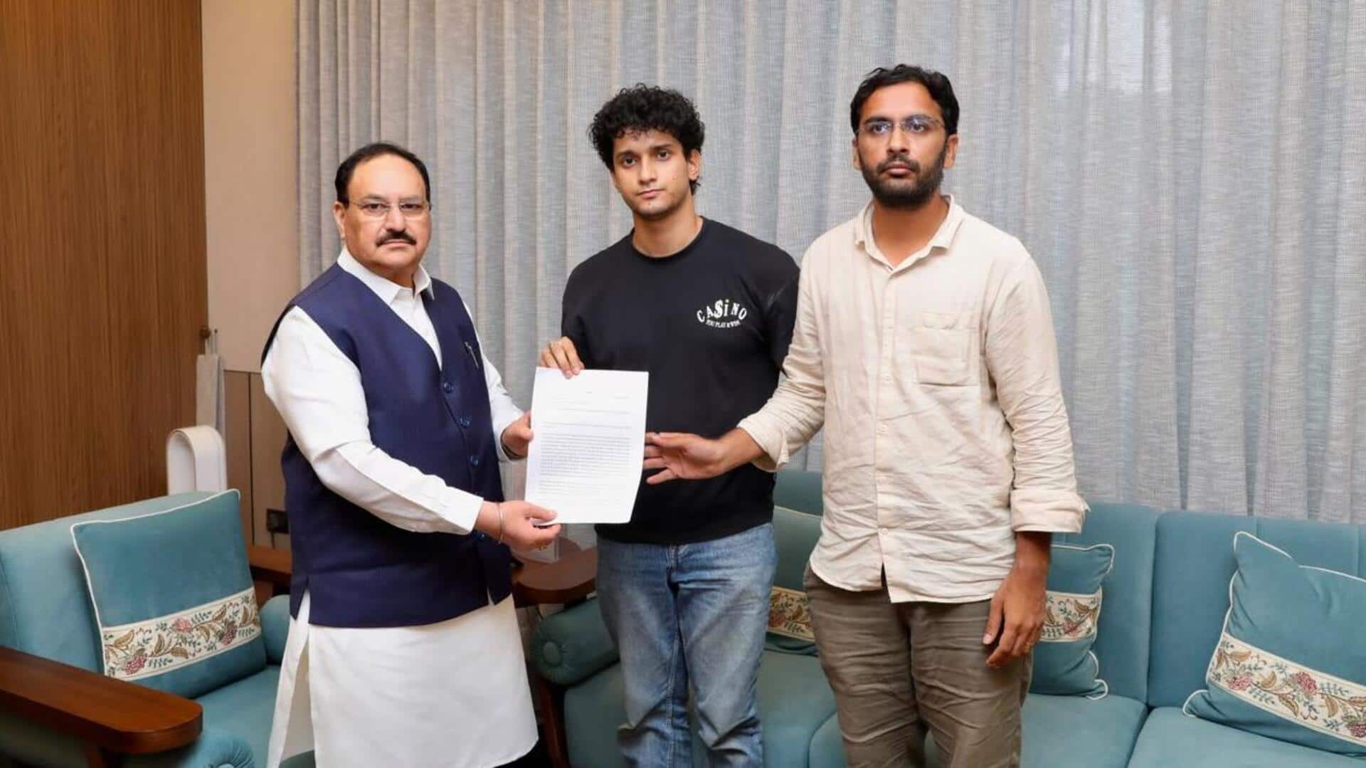 CJP प्रवक्ताओं ने जेपी नड्डा से की मुलाकात, 3 मांगों का ज्ञापन पत्र सौंपा