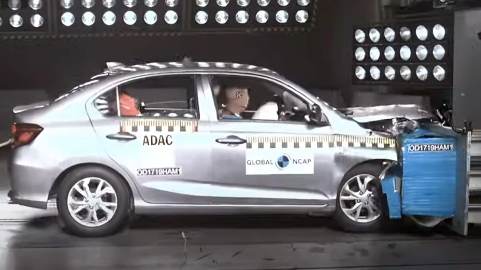 होंडा अमेज को ग्लोबल NCAP में मिली 2-स्टार रेटिंग, जानिए इसके सेफ्टी फीचर