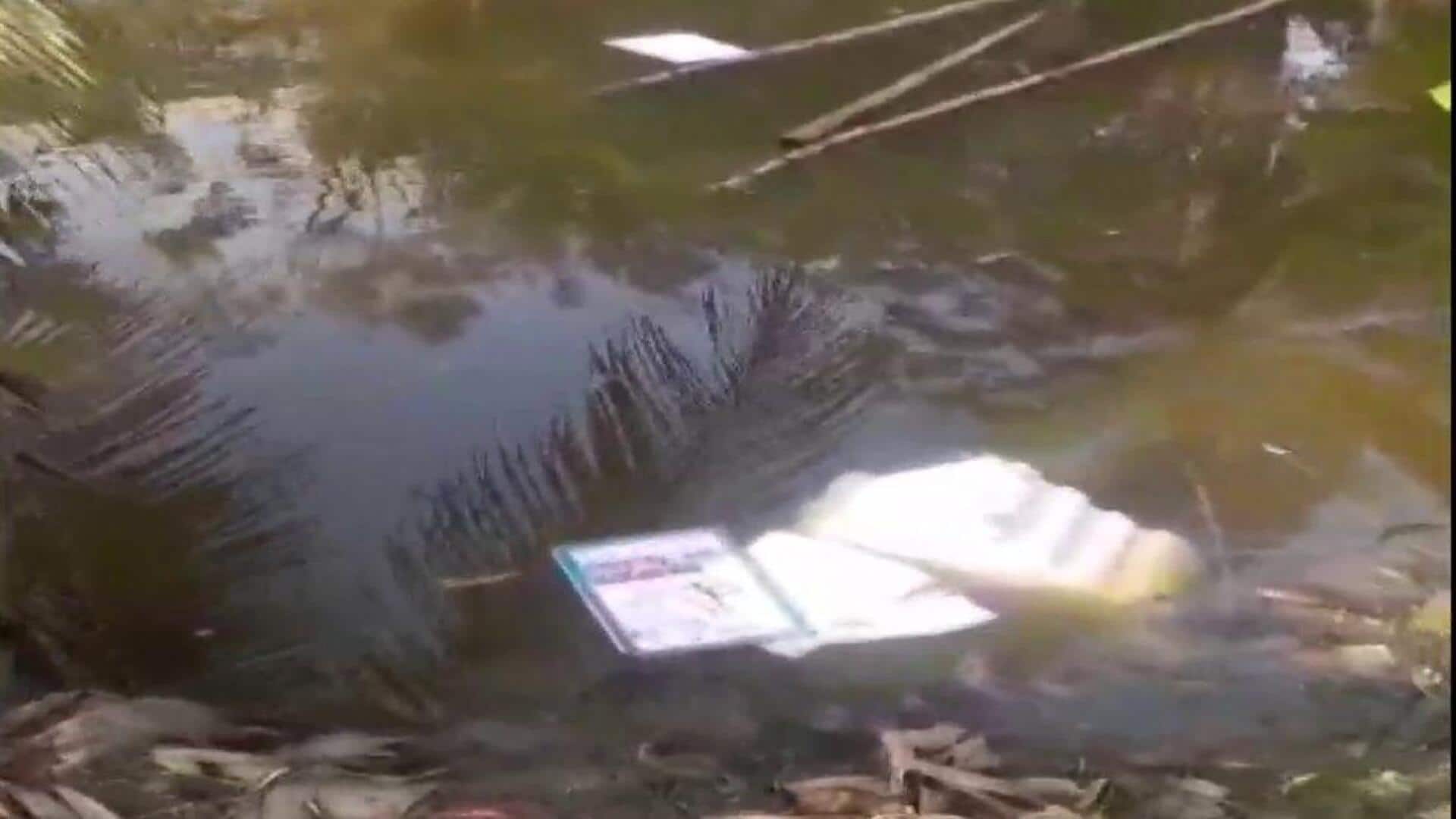 पश्चिम बंगाल में मतदान के दौरान हंगामा, गुस्साई भीड़ ने तालाब में फेंकी EVM और VVPT