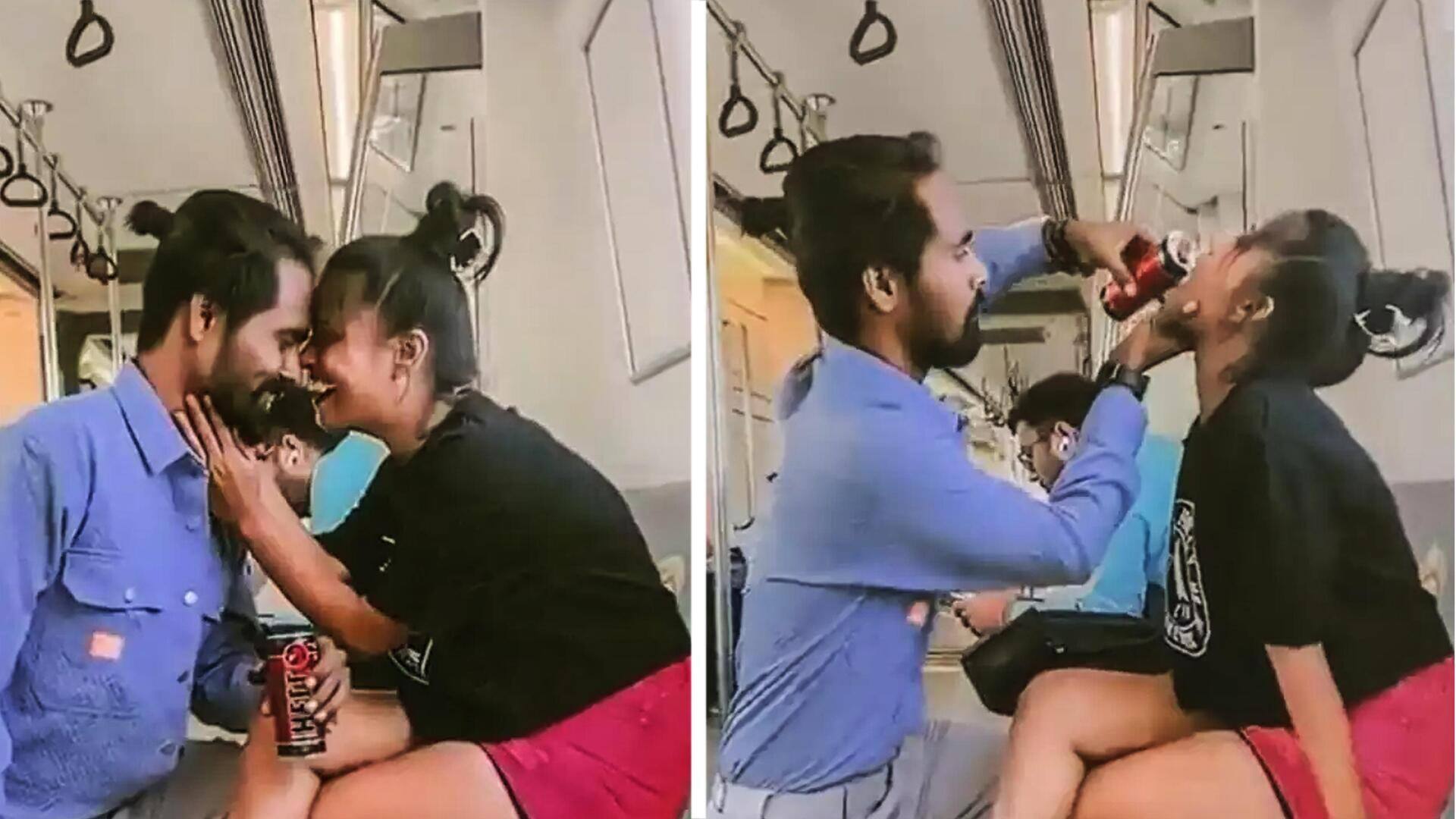 दिल्ली मेट्रो का एक और वीडियो वायरल, आपत्तिजनक हरकतें करता नजर आया जोड़ा
