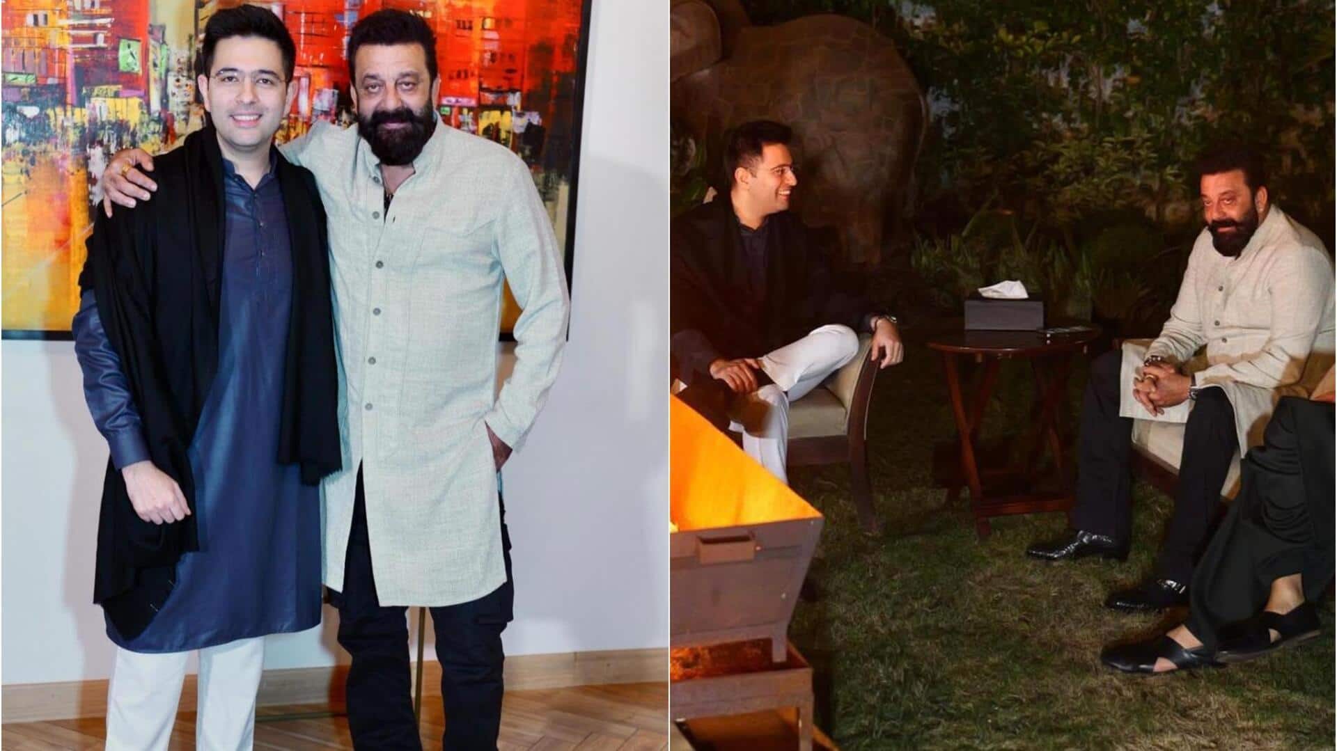 'धुरंधर 2' की सफलता के बीच संजय दत्त ने की राघव चड्‌ढा से मुलाकात, देखिए तस्वीरें