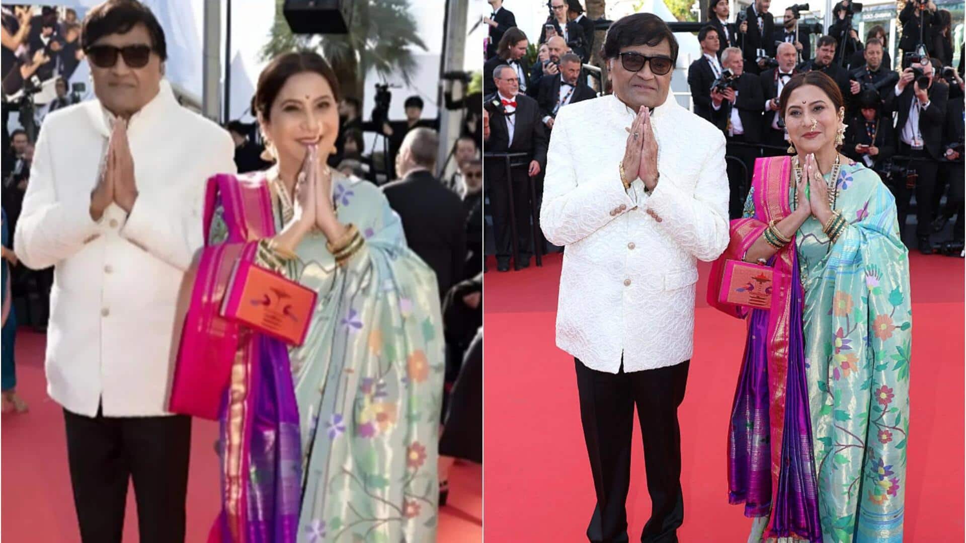 कान्स 2026: दिग्गज अभिनेता अशोक सराफ पत्नी संग रेड कार्पेट पर उतरे, देखें वीडियो