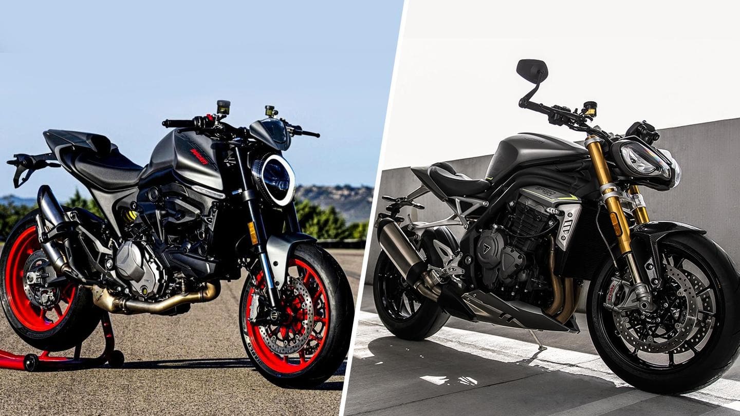 डुकाटी मॉन्स्टर और ट्रायम्फ स्ट्रीट ट्रिपल RS में से कौन-सी बाइक है बेहतर?