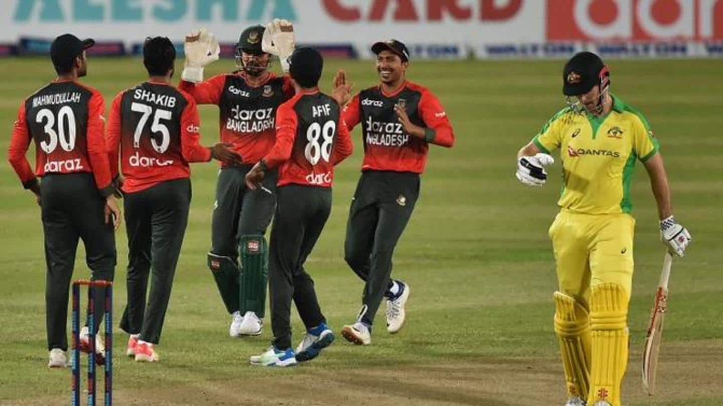 टी-20 अंतरराष्ट्रीय में पहली बार बांग्लादेश ने ऑस्ट्रेलिया को हराया, मैच में बने ये रिकार्ड्स
