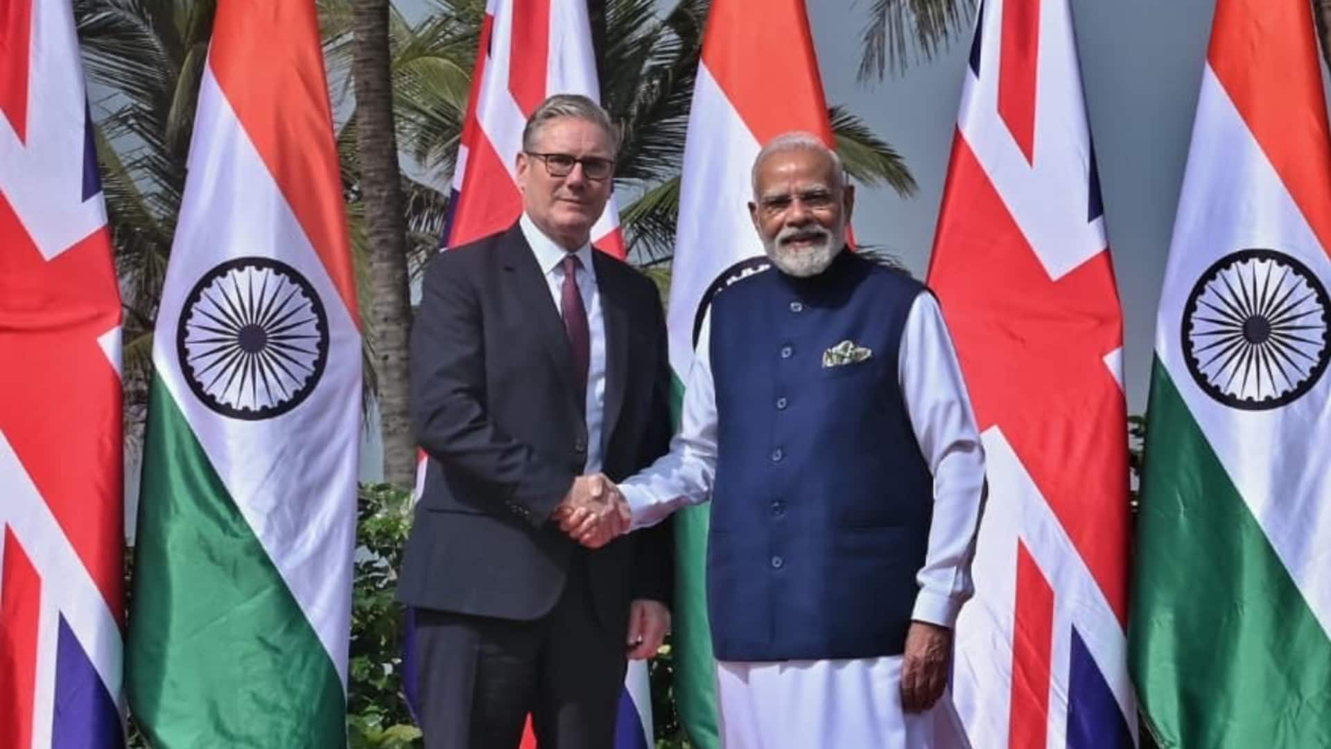 प्रधानमंत्री मोदी ने ब्रिटेन के प्रधानमंत्री स्टार्मर से की मुलाकात, क्या हुई चर्चा?
