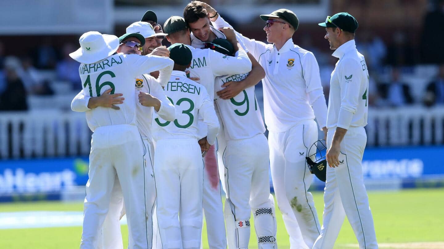 दक्षिण अफ्रीका ने पहले टेस्ट में इंग्लैंड को पारी से हराया, मैच में बने ये रिकॉर्ड्स