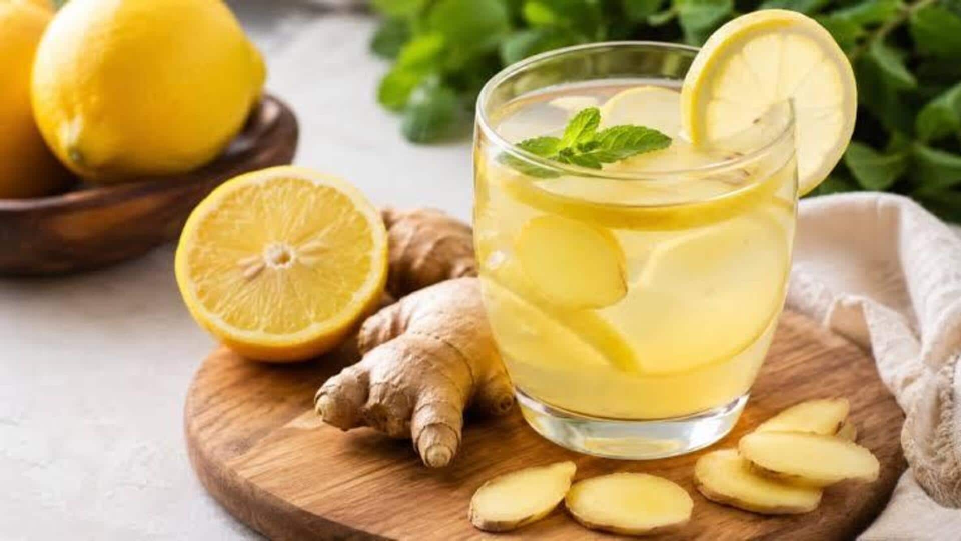 नींबू और अदरक से बनाएं ये स्वास्थ्यवर्धक डिटॉक्स ड्रिंक, आसान है रेसिपी
