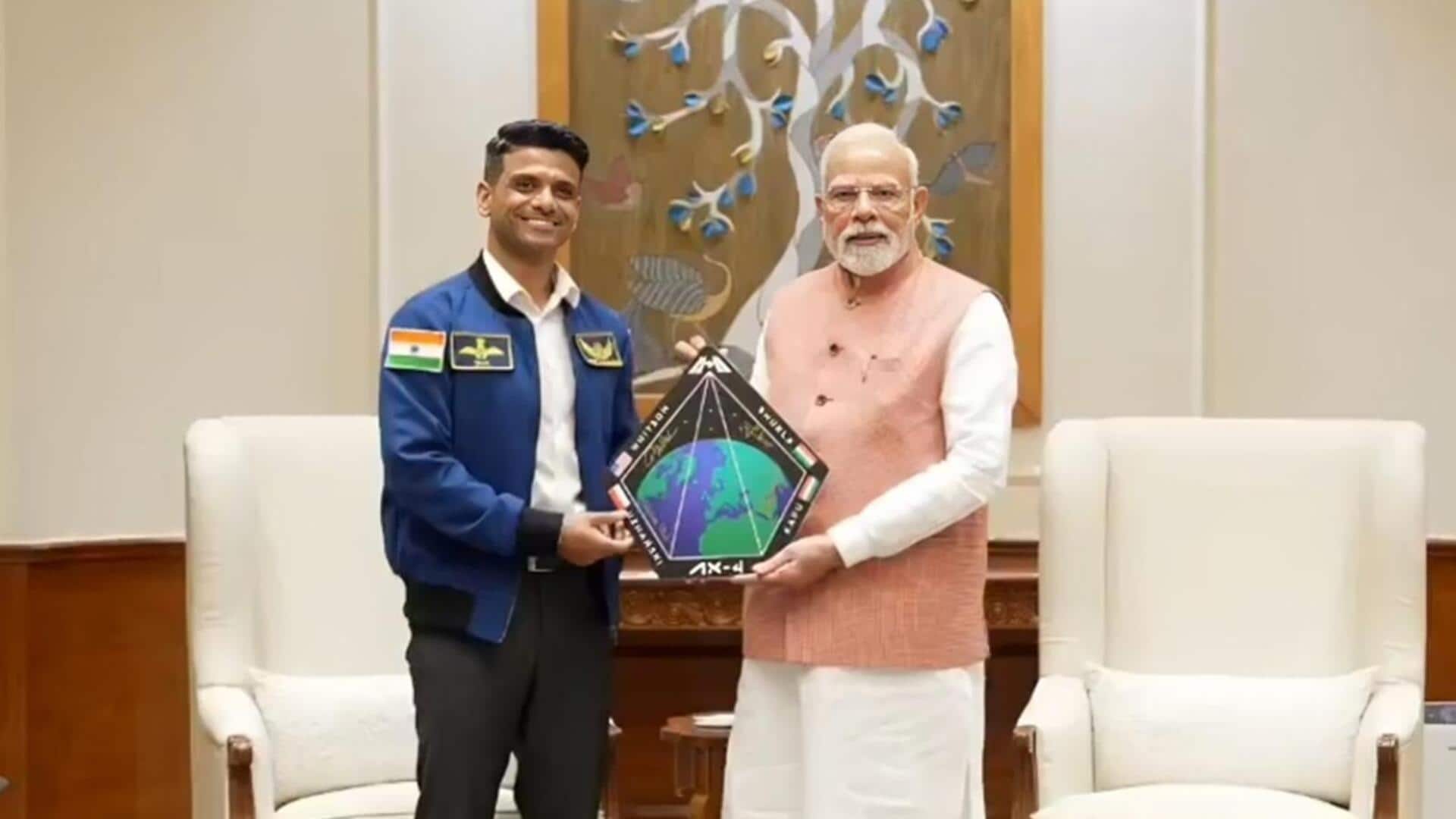 प्रधानमंत्री नरेंद्र मोदी ने अंतरिक्ष यात्री शुभांशु शुक्ला से की मुलाकात