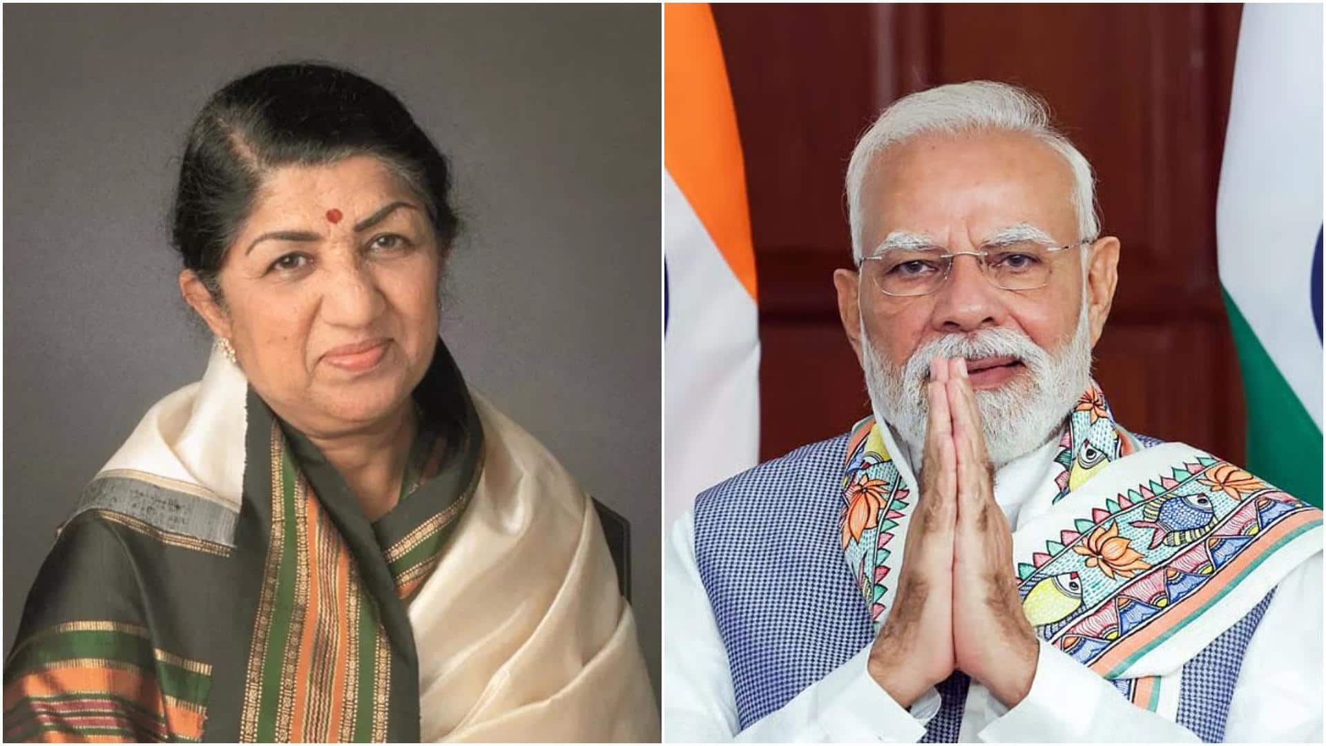 लता मंगेशकर की जयंती पर प्रधानमंत्री मोदी ने दी श्रद्धांजलि, साझा किया ये पोस्ट