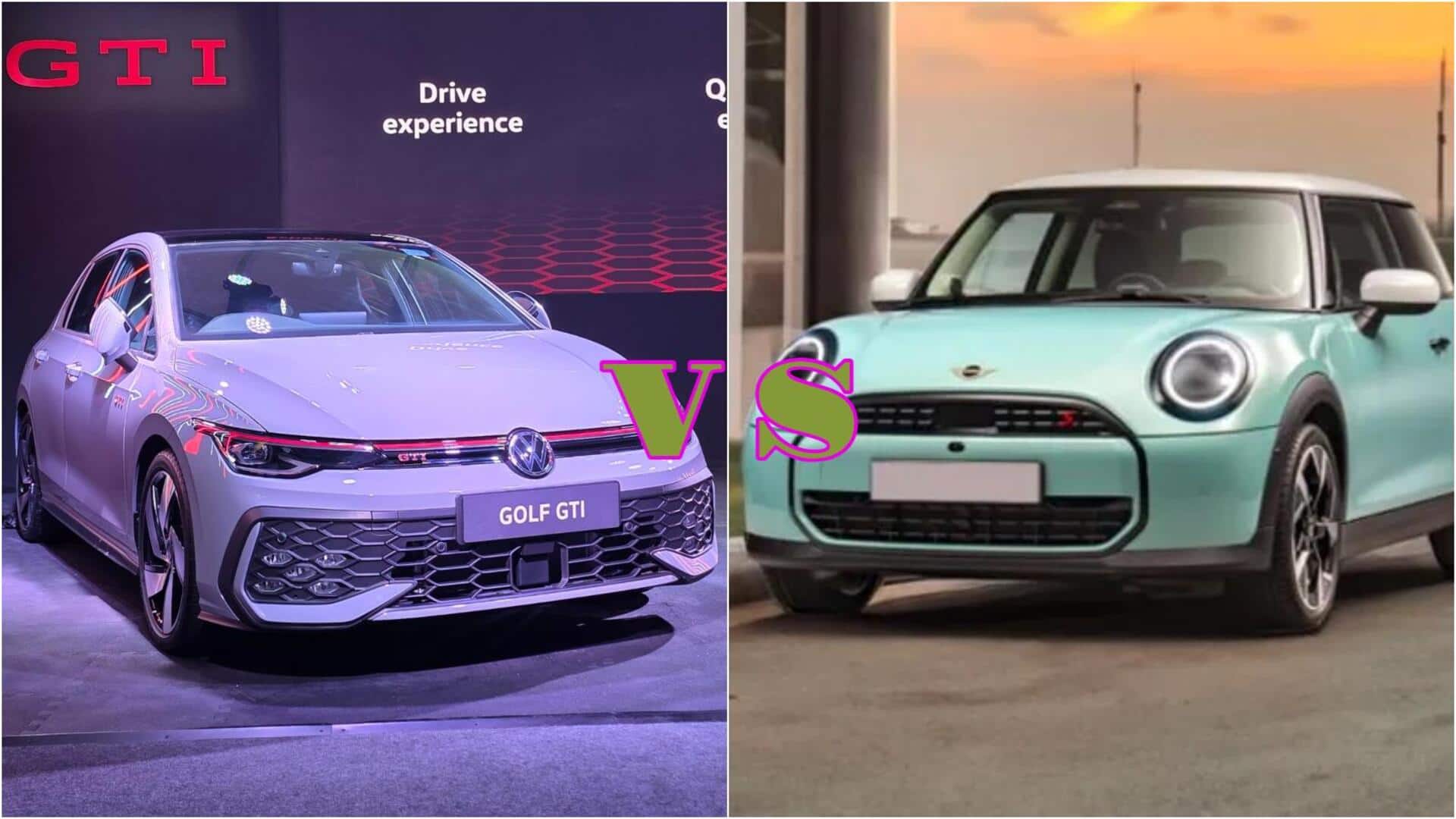 फॉक्सवैगन गोल्फ GTI बनाम मिनी कूपर S: तुलना से समझें दोनों में कौनसी बेहतर? फॉक्सवैगन गोल्फ GTI बनाम मिनी कूपर S: तुलना से समझें दोनों में कौनसी बेहतर?