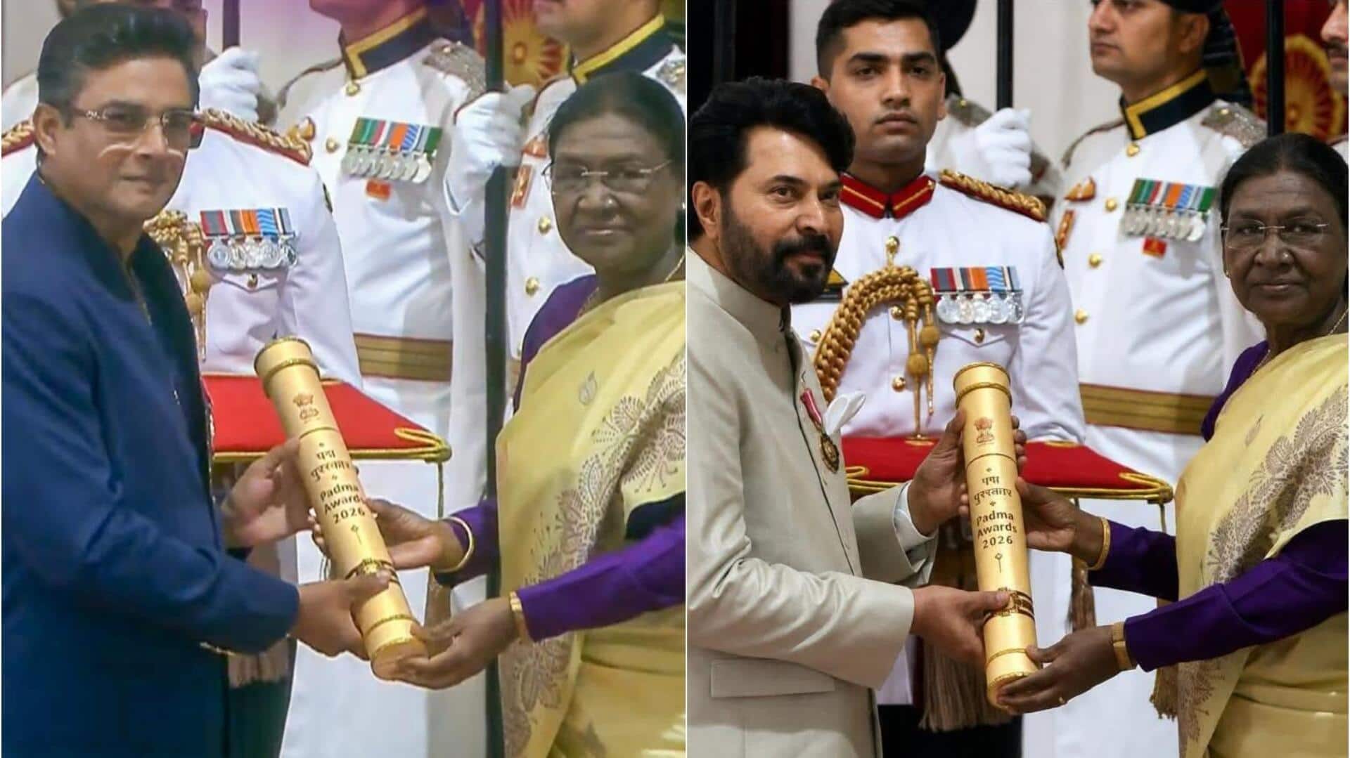 आर माधवन 'पद्मश्री' से सम्मानित, गायिका अलका याग्निक और ममूटी को मिला 'पद्म भूषण' 