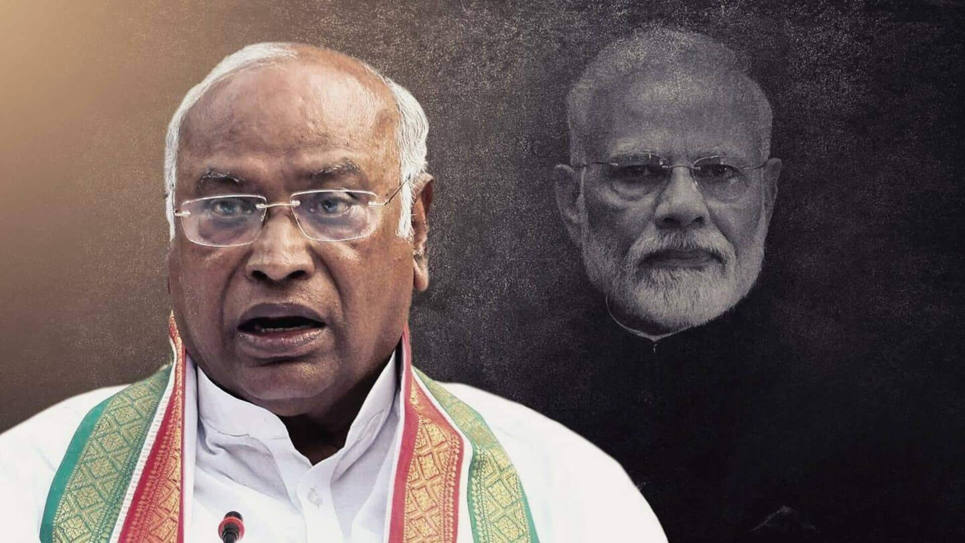 मल्लिकार्जुन खड़गे ने प्रधानमंत्री मोदी से की गृह मंत्री अमित शाह को बर्खास्त करने की मांग 