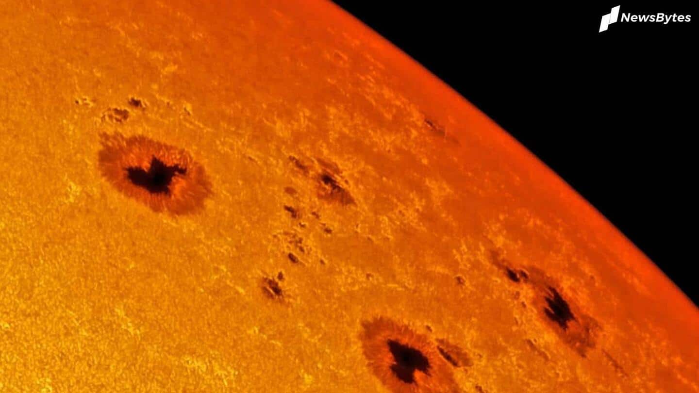 सूरज पर दिखा पृथ्वी से चार गुना बड़ा सनस्पॉट, चेतावनी जारी