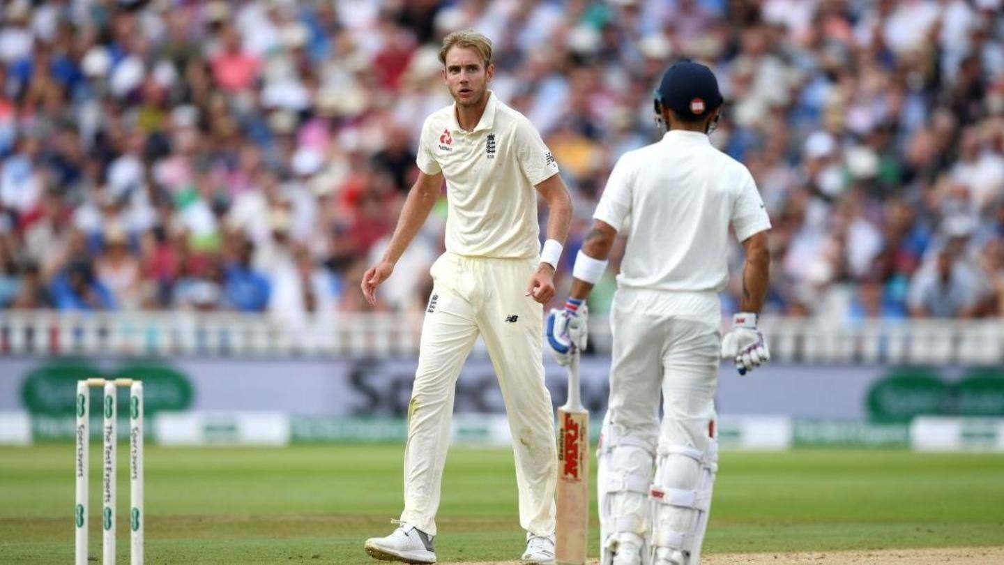 भारत के खिलाफ पूरी टेस्ट सीरीज से बाहर हुए स्टुअर्ट ब्रॉड, एंडरसन के खेलने पर संदेह