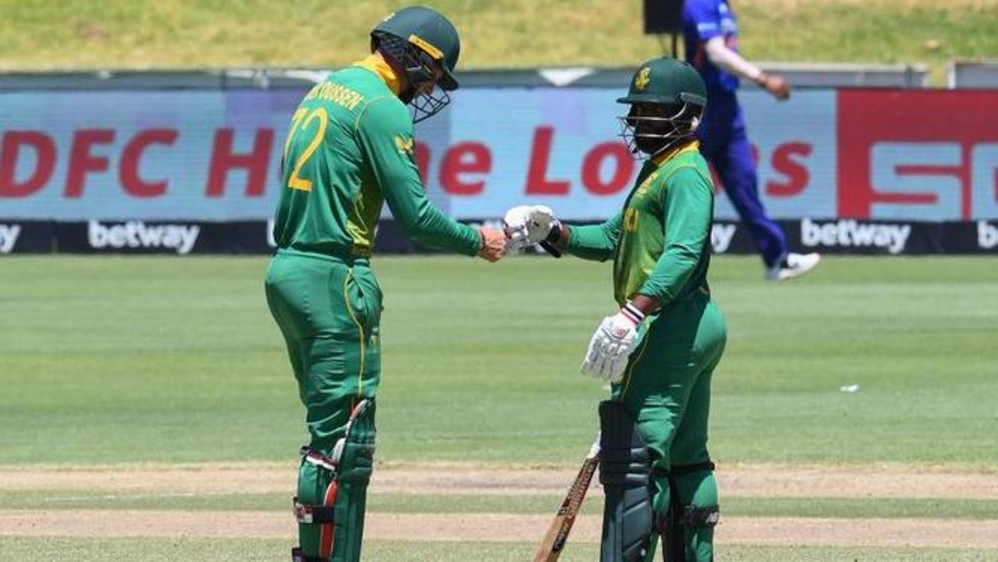 पहला वनडे: दक्षिण अफ्रीका ने दिया 297 का लक्ष्य, बावुमा और डेर डुसेन ने लगाए शतक