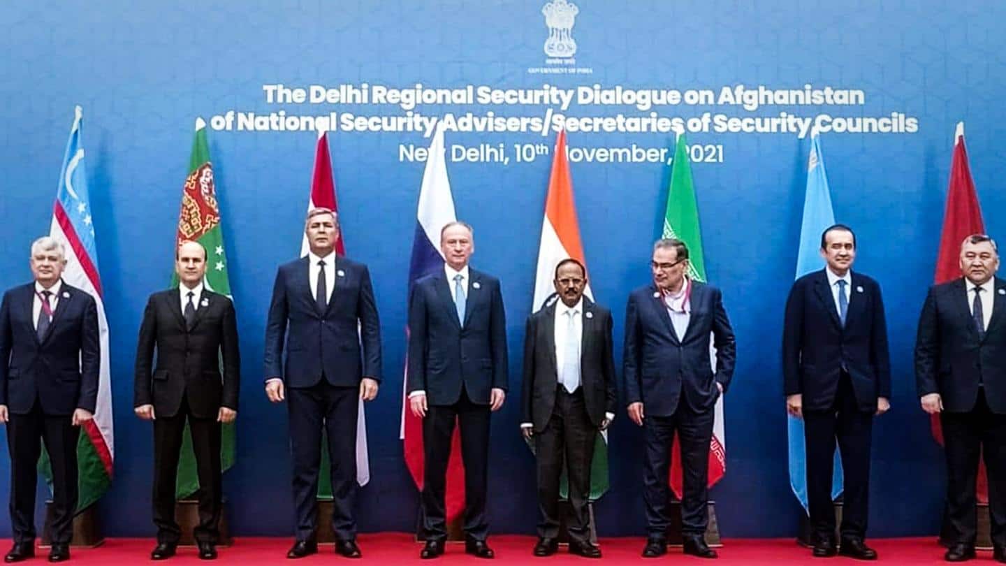 अफगानिस्तान पर आठ देशों की 'दिल्ली घोषणा', आतंकवाद के लिए इस्तेमाल न होने देने पर जोर