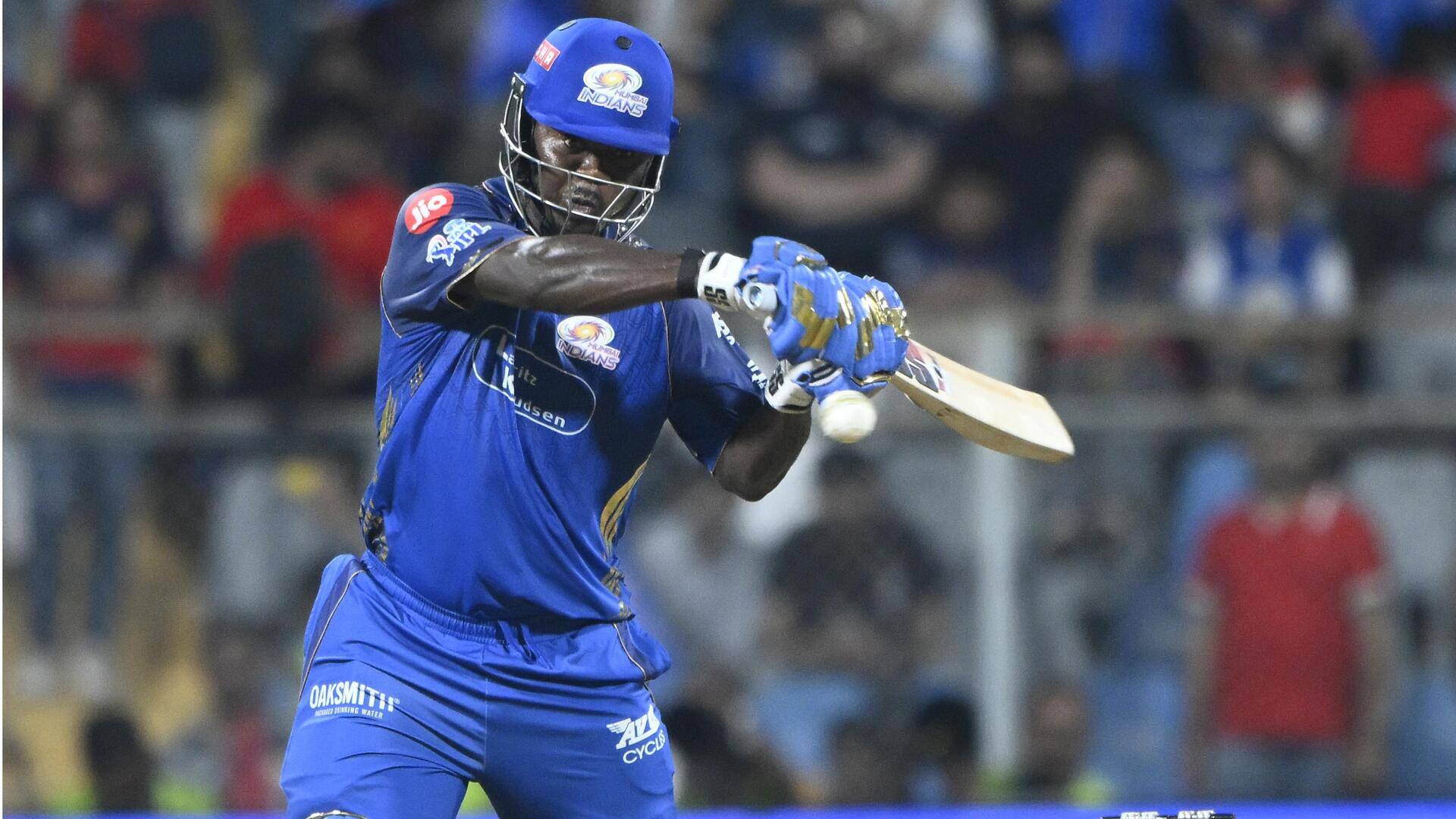 MI बनाम RCB: शेरफेन रदरफोर्ड ने जड़ा IPL में अपना पहला अर्धशतक, जानिए उनके आंकड़े