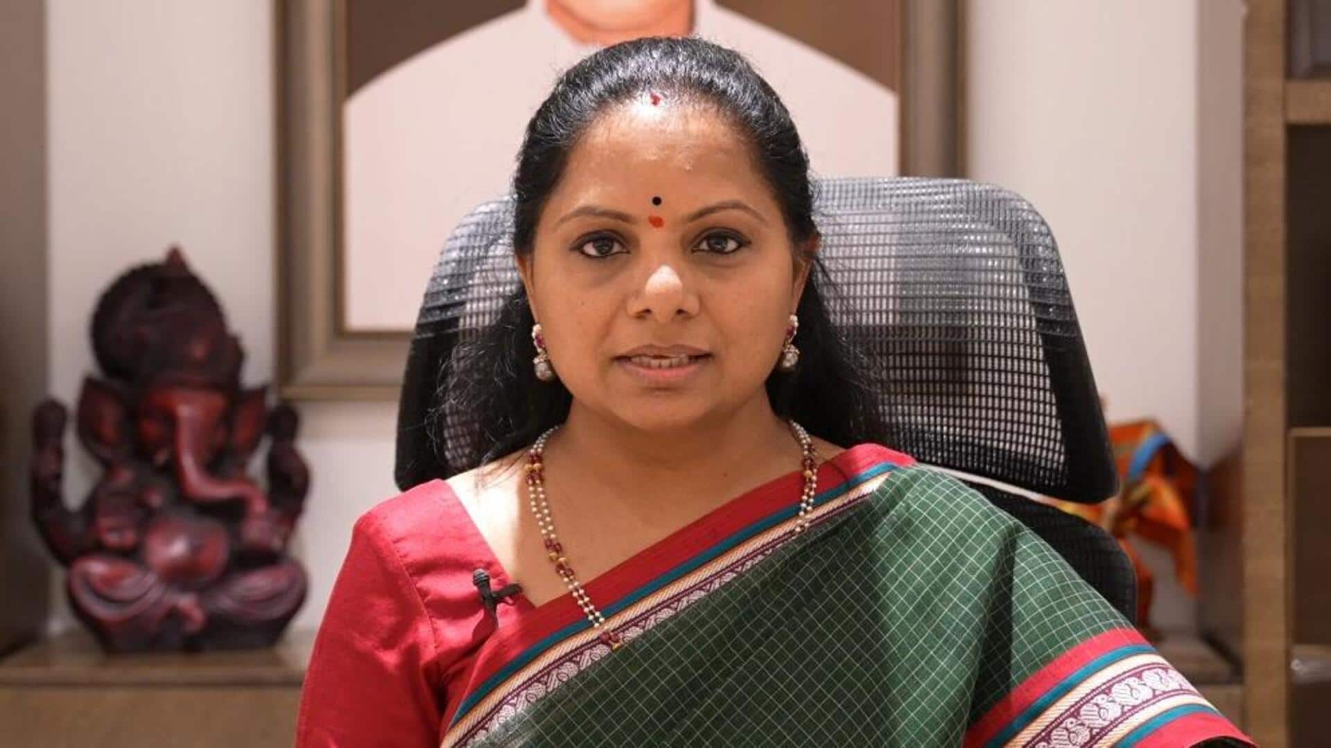 BRS से निलंबन के बाद कविता ने विधान परिषद से इस्तीफा दिया, पार्टी छोड़ी BRS से निलंबन के बाद कविता ने विधान परिषद से इस्तीफा दिया, पार्टी छोड़ी