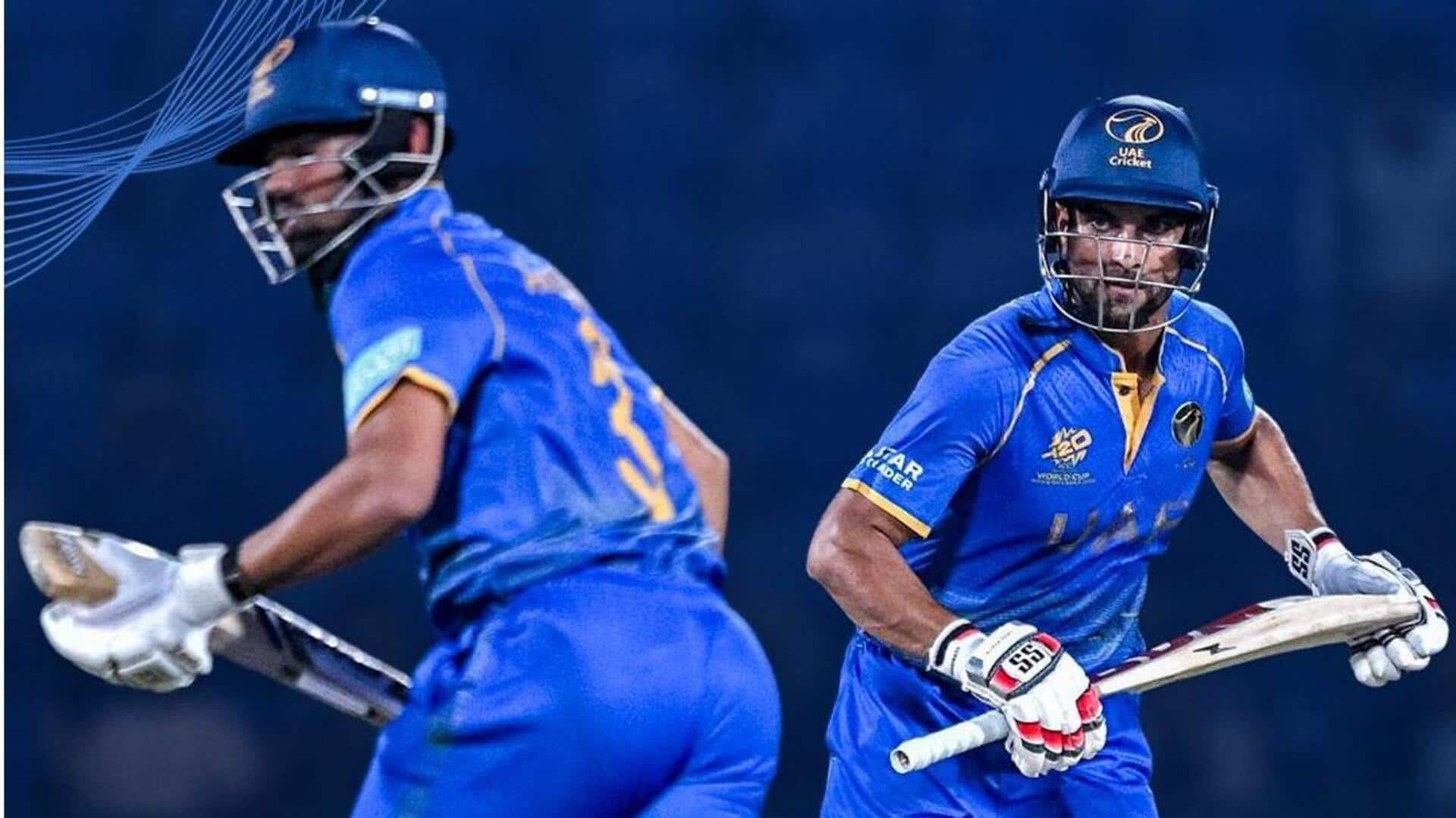 टी-20 विश्व कप 2026: आर्यांश और सोहेब ने अर्धशतक जड़कर दिलाई UAE को जीत, जानिए कैसे