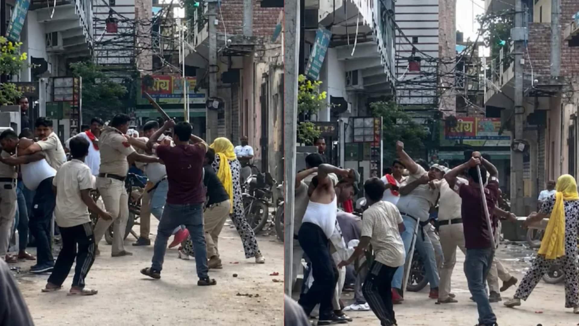 दिल्ली पुलिस के जवानों की आंखों में मिर्च फेंकी, लाठी-डंडों से हमला; 3 घायल