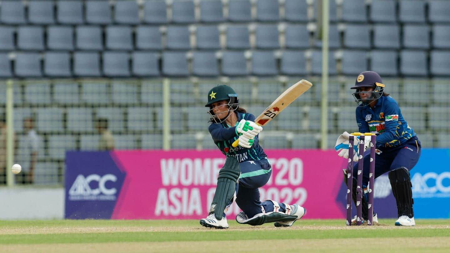 एशिया कप: रोमांचक मुकाबले में श्रीलंका महिला टीम ने पाकिस्तान को हराया, फाइनल में बनाई जगह