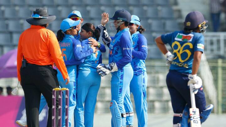 महिला एशिया कप फाइनल: भारत ने श्रीलंका को हराया, सातवीं बार जीता खिताब