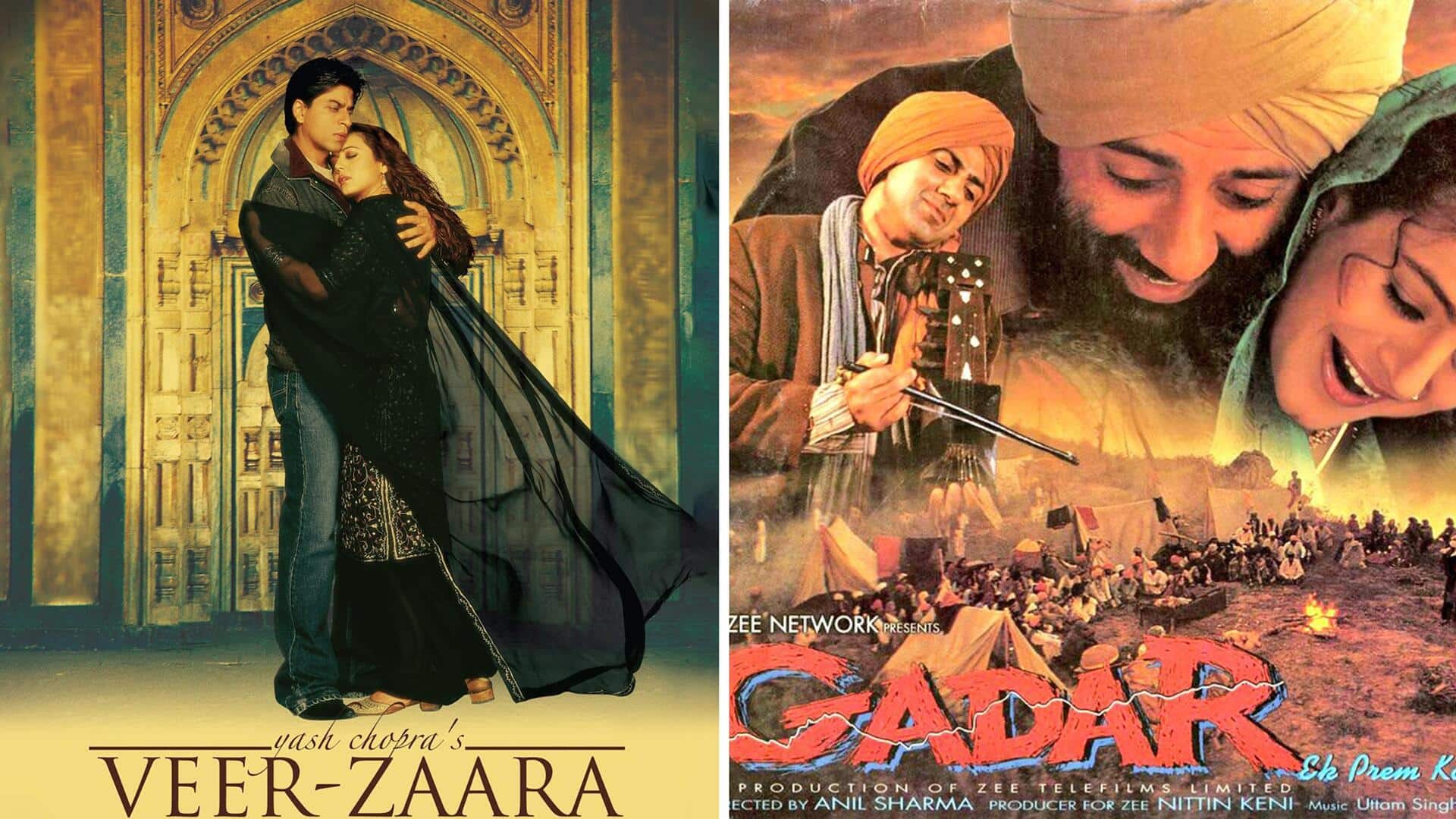 'वीर-जारा' से 'गदर' तक, इन बॉलीवुड फिल्मों में दिखा सरहद पार वाला प्यार