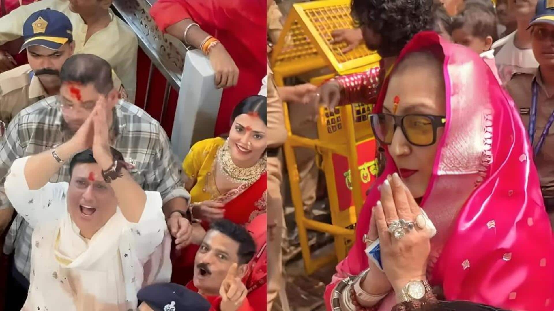 लालबागचा राजा के दरबार कोमल रानी संग पहुंचे गोविंदा, अकेले दर्शन कर लौटीं पत्नी सुनीता आहूजा