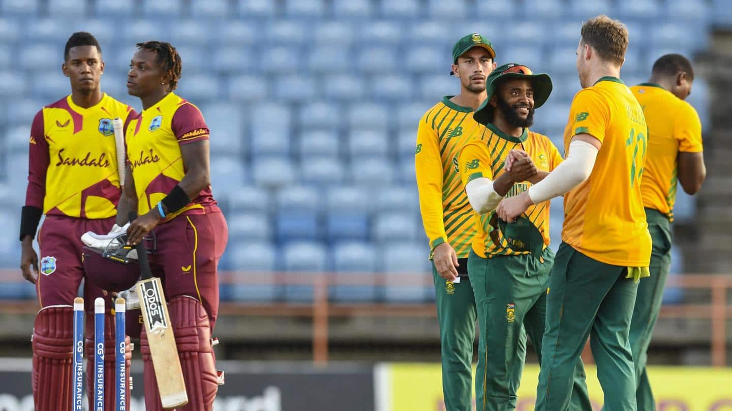 अंतिम टी-20 में वेस्टइंडीज को हराकर दक्षिण अफ्रीका ने जीती सीरीज, मैच में बने ये रिकॉर्ड्स