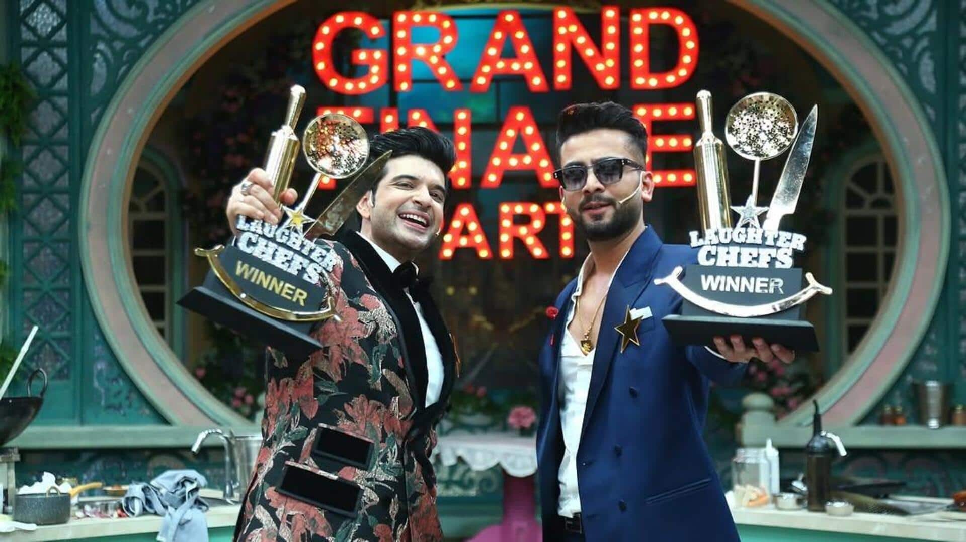 'लाफ्टर शेफ 2': करण कुंद्रा और एल्विश यादव की जोड़ी ने मारी बाजी, जीत ली ट्रॉफी 'लाफ्टर शेफ 2': करण कुंद्रा और एल्विश यादव की जोड़ी ने मारी बाजी, जीत ली ट्रॉफी