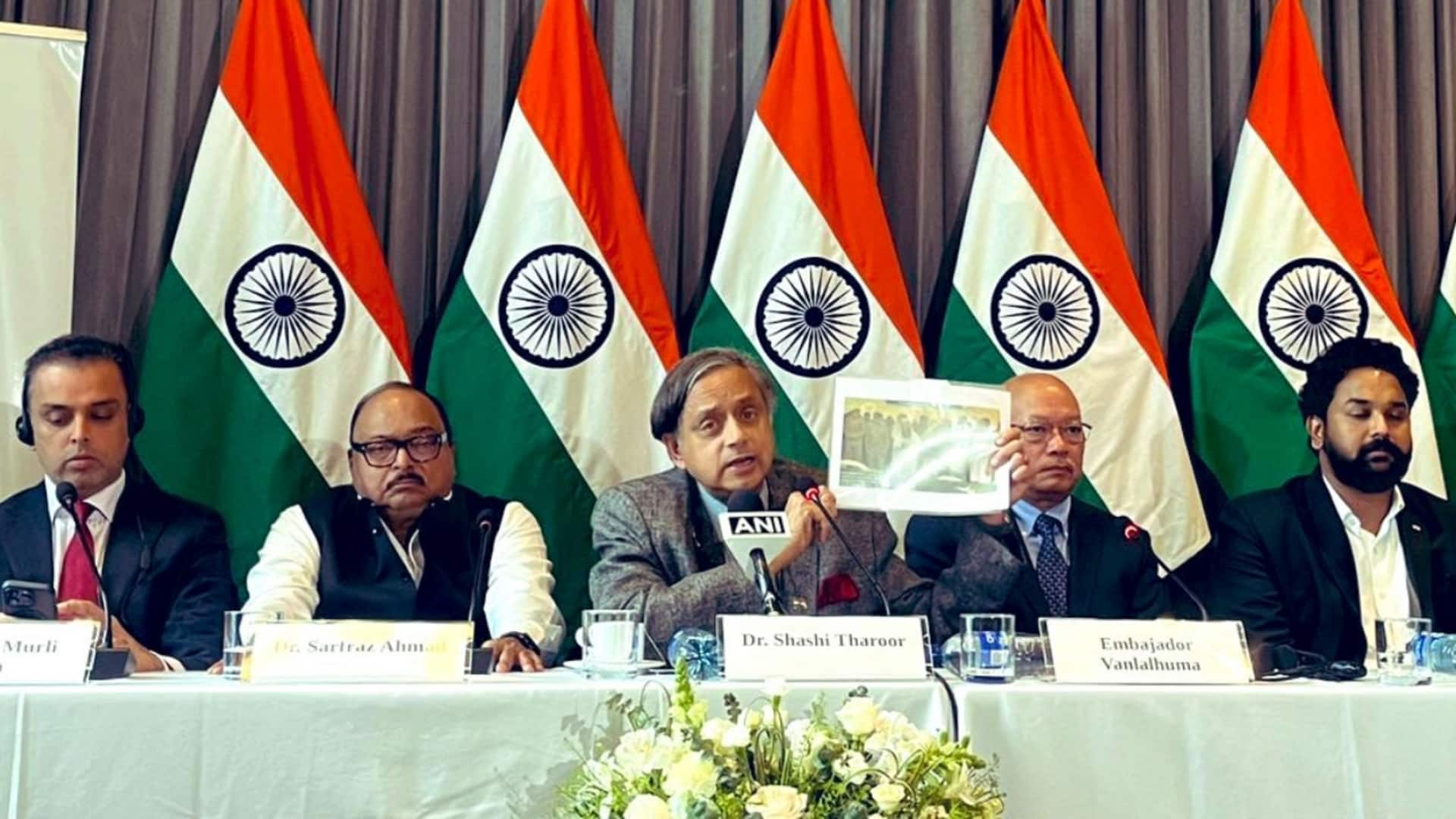 शशि थरूर ने कोलंबिया में कोलंबिया को घेरा, बोले- आतंकियों के मरने पर शोक क्यों जताया शशि थरूर ने कोलंबिया में कोलंबिया को घेरा, बोले- आतंकियों के मरने पर शोक क्यों जताया