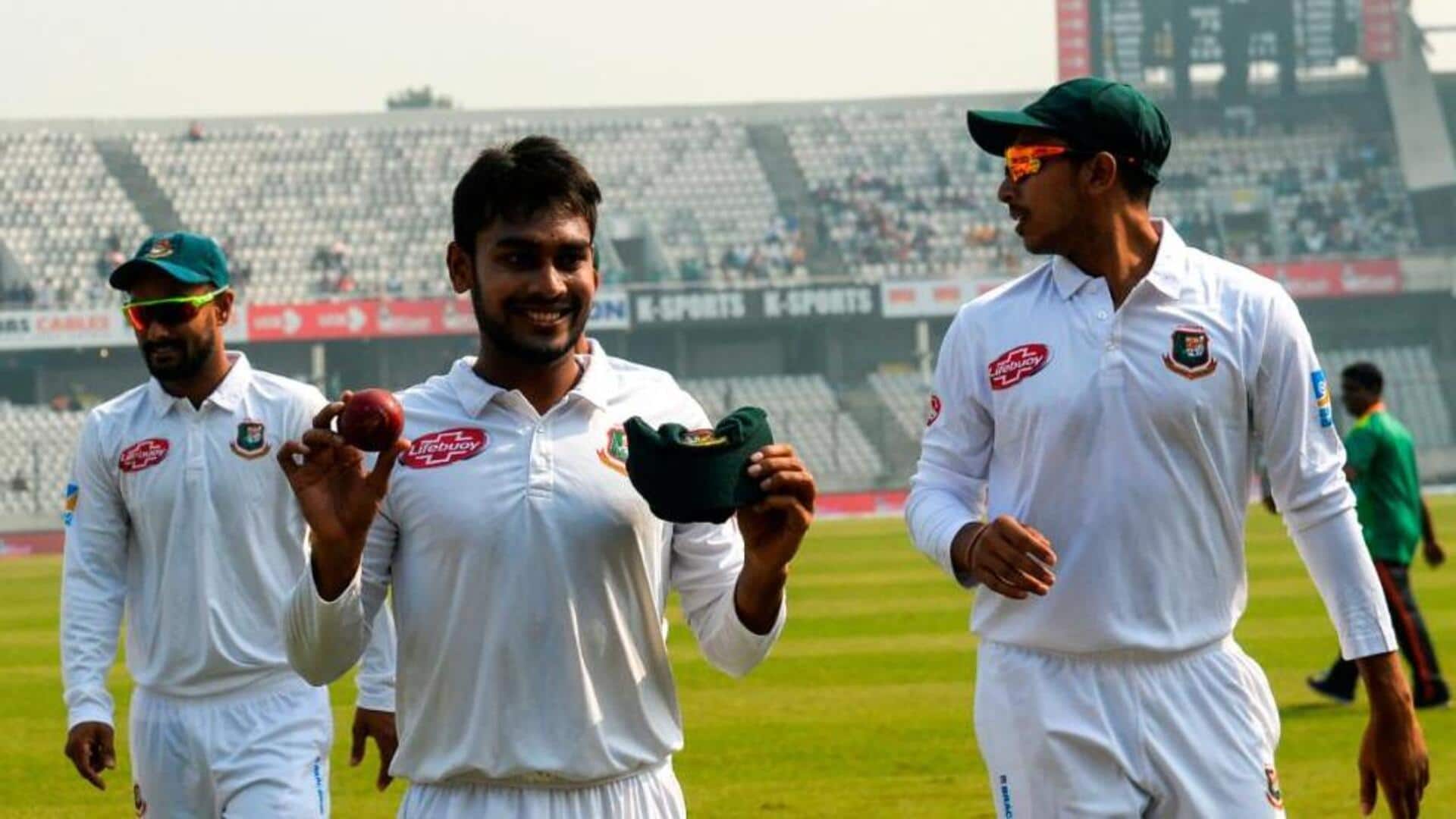 मेहदी हसन मिराज ने बांग्लादेश में पूरे किए अपने 100 टेस्ट विकेट, तीसरे गेंदबाज बने