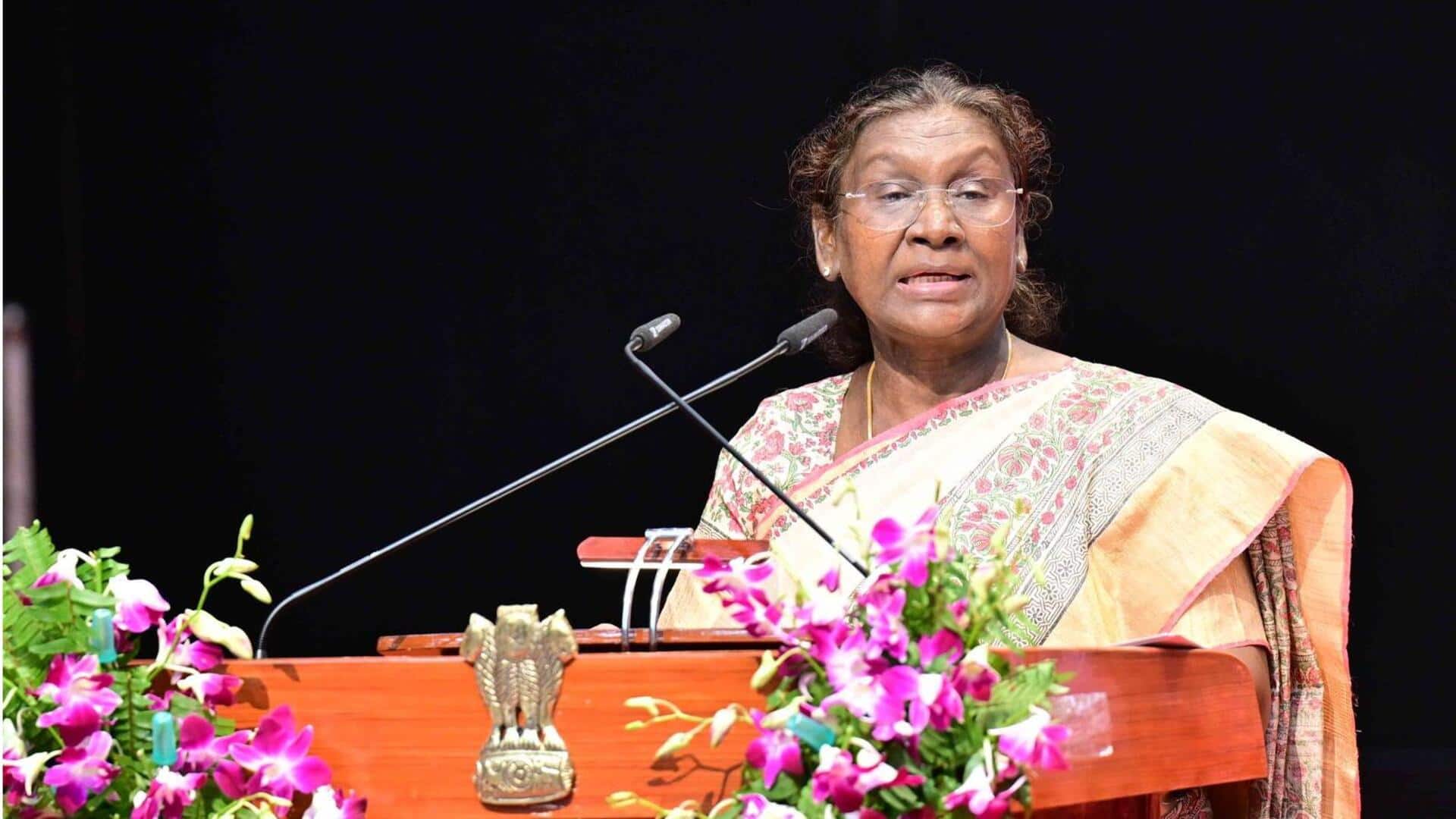 स्वतंत्रता दिवस की पूर्व संध्या पर राष्ट्रपति बोलीं- ऑपरेशन सिंदूर आतंकवाद के खिलाफ मानवता की लड़ाई