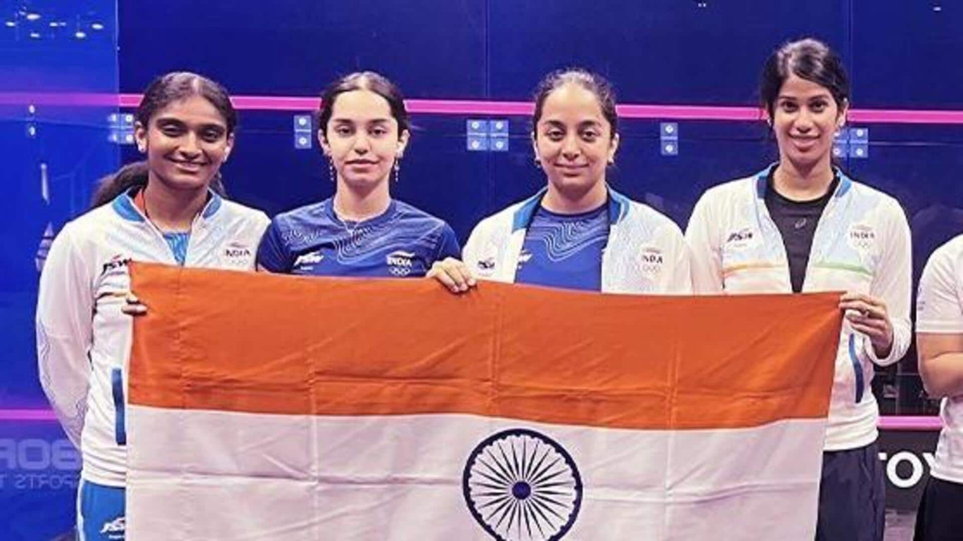 एशियाई खेल 2026: भारत की महिला स्क्वाश टीम ने जीता कांस्य पदक 
