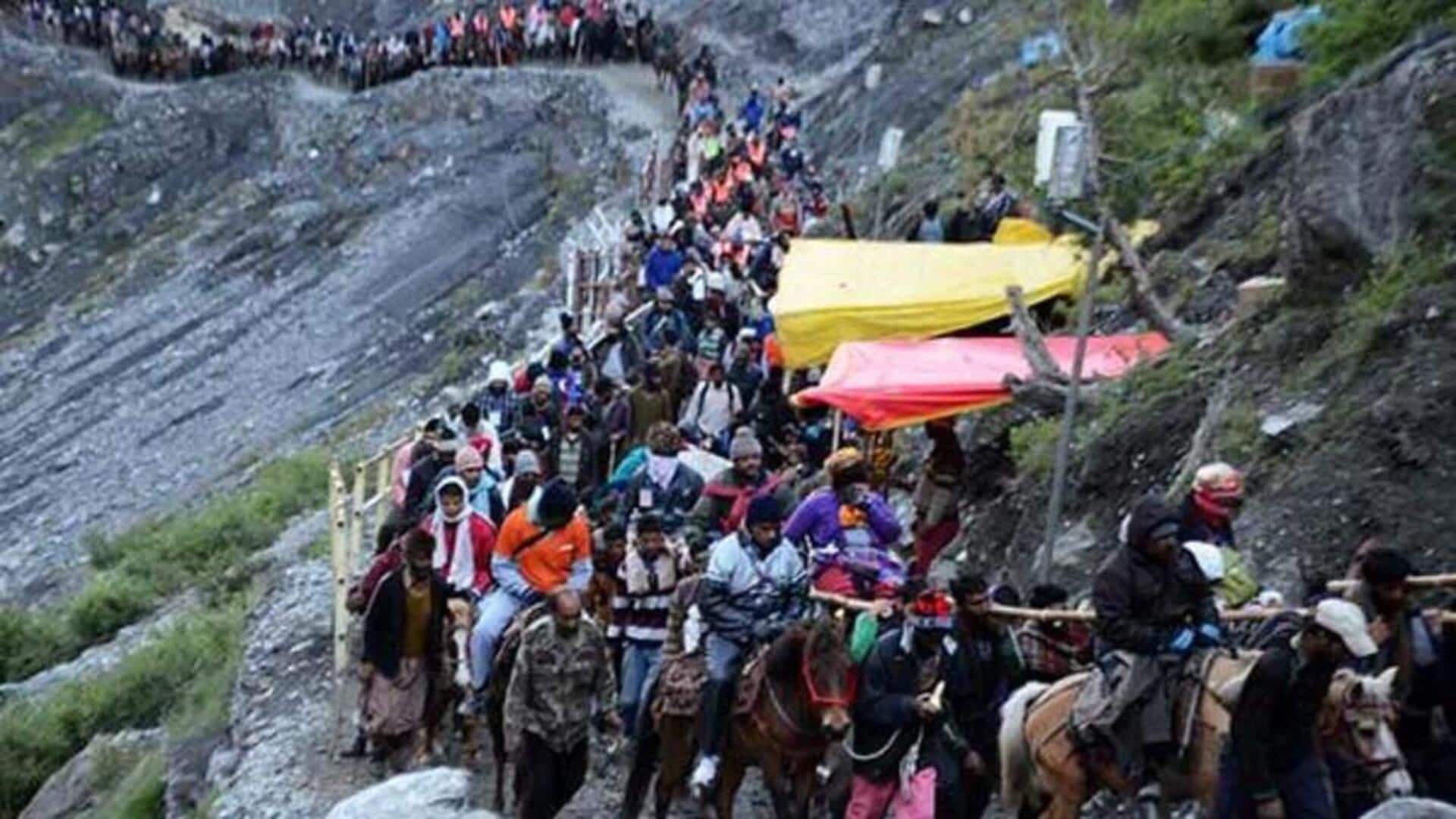 अमरनाथ यात्रा भारी बारिश और खराब रास्तों के कारण एक सप्ताह पहले ही रोकी