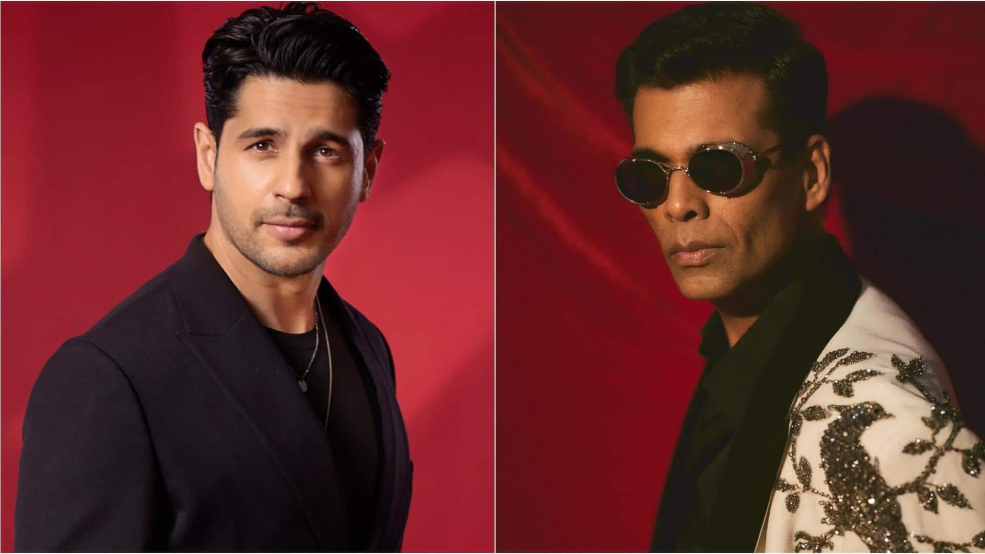 सिद्धार्थ मल्होत्रा और करण जौहर ने फिर मिलाया हाथ? फिल्म पर आया बड़ा अपडेट