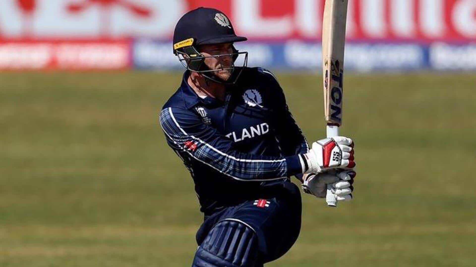 स्कॉटलैंड बनाम ओमान: कप्तान रिची बेरिंगटन ने लगाया वनडे करियर का 17वां अर्धशतक, जानिए उनके आंकड़े