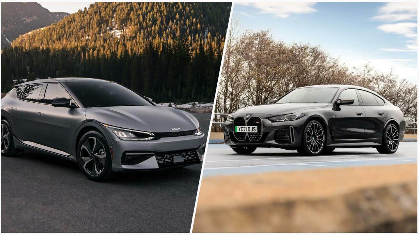 BMW i4 इलेक्ट्रिक बनाम किआ EV6: फीचर्स के मामले में कितनी दमदार हैं दोनों कारें?
