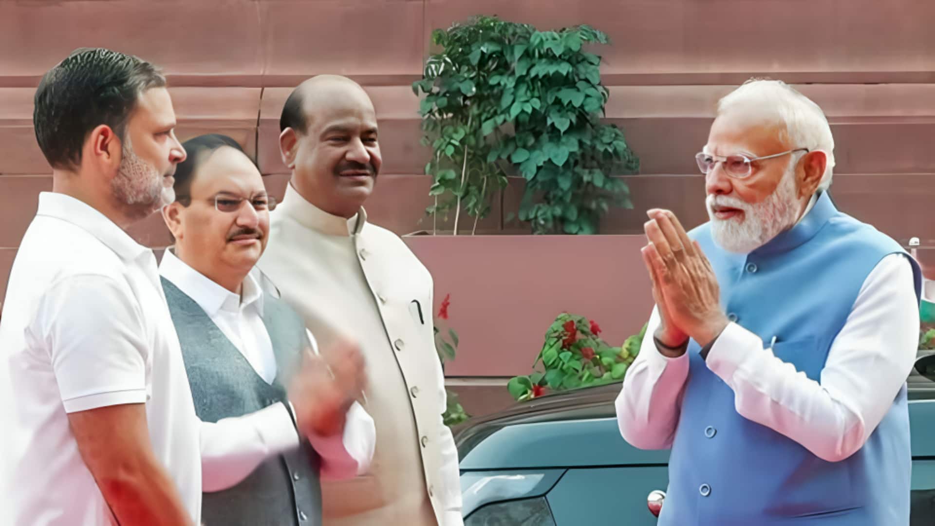 संसद में प्रधानमंत्री मोदी और राहुल गांधी के बीच बातचीत, हाथ जोड़ हाल-चाल पूछा; देखें वीडियो