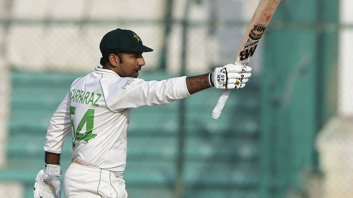 पाकिस्तान बनाम न्यूजीलैंड, दूसरा टेस्ट: सरफराज अहमद ने लगाया लगातार चौथा टेस्ट अर्धशतक
